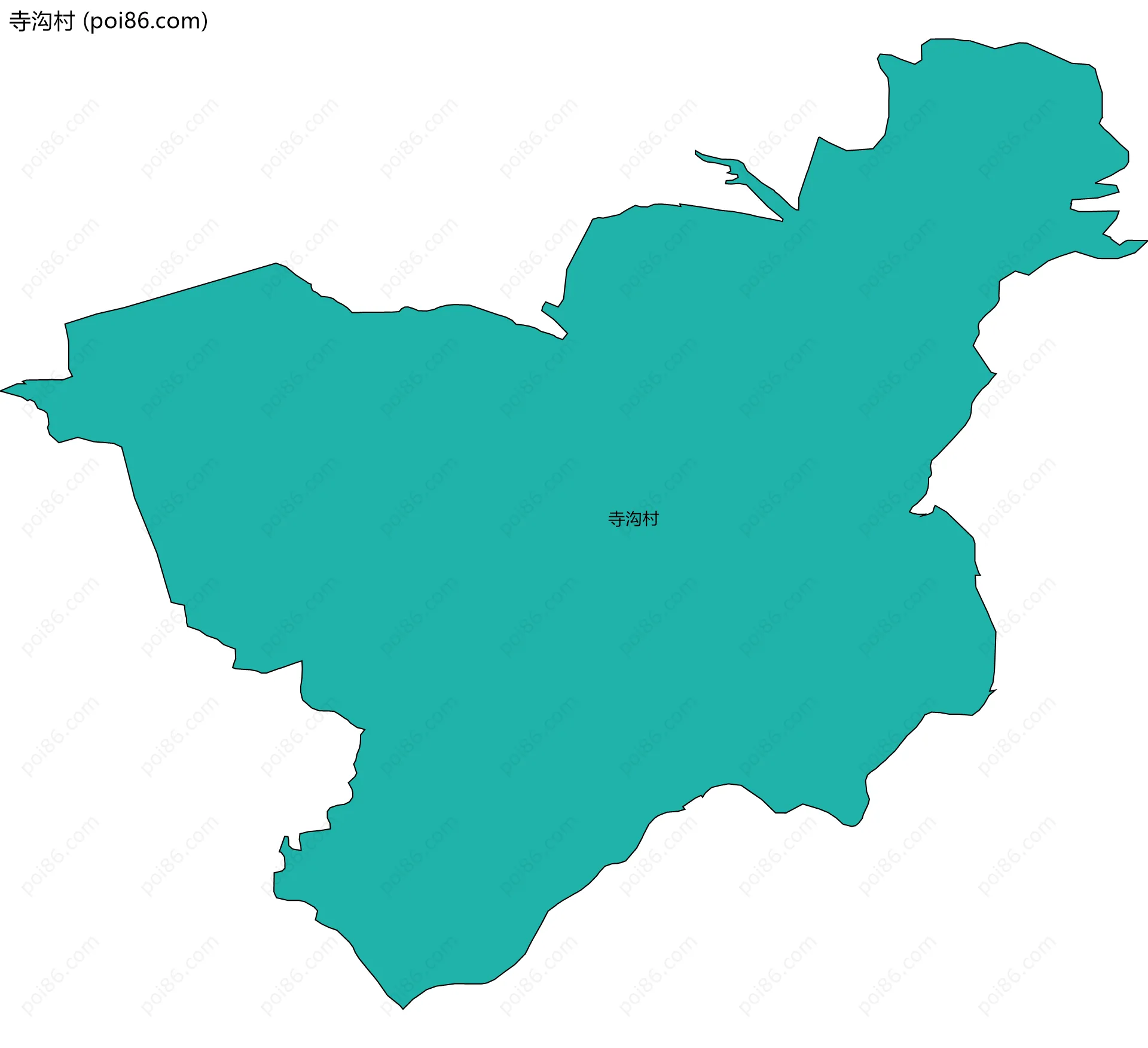 寺沟村边界地图