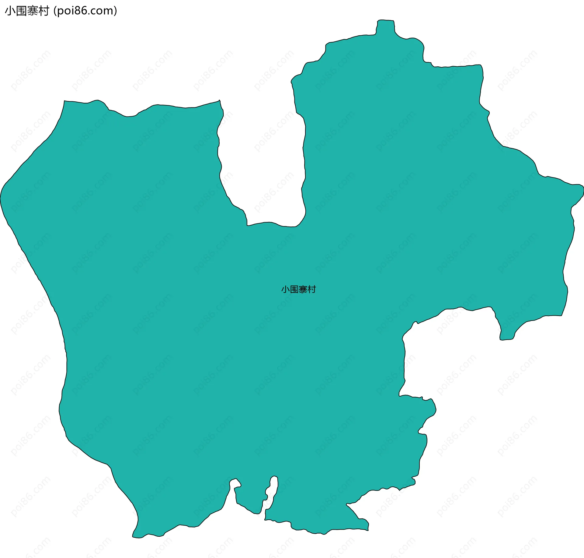 小围寨村边界地图