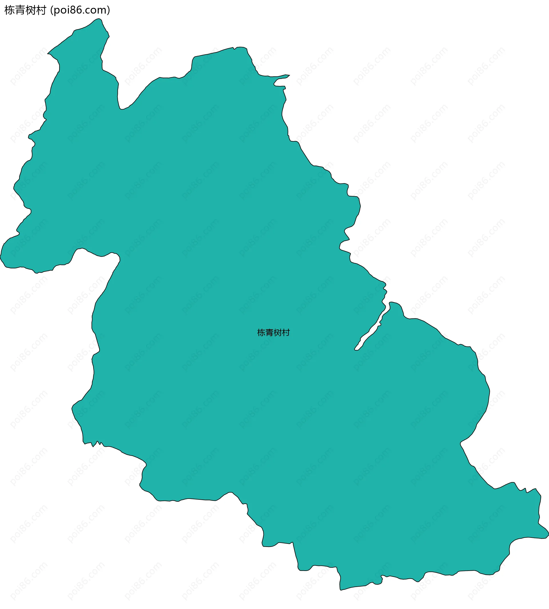 栋青树村边界地图