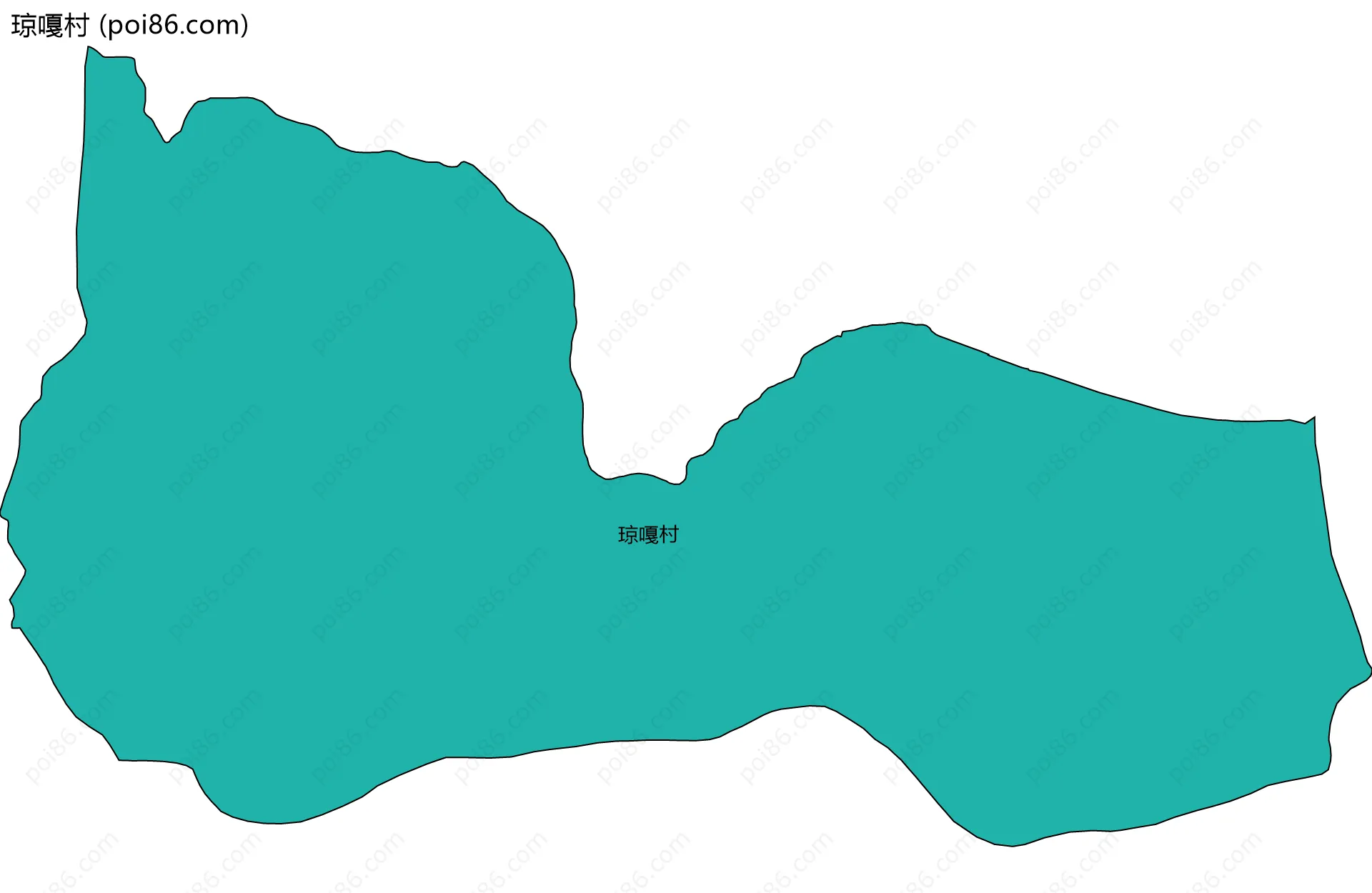 琼嘎村边界地图