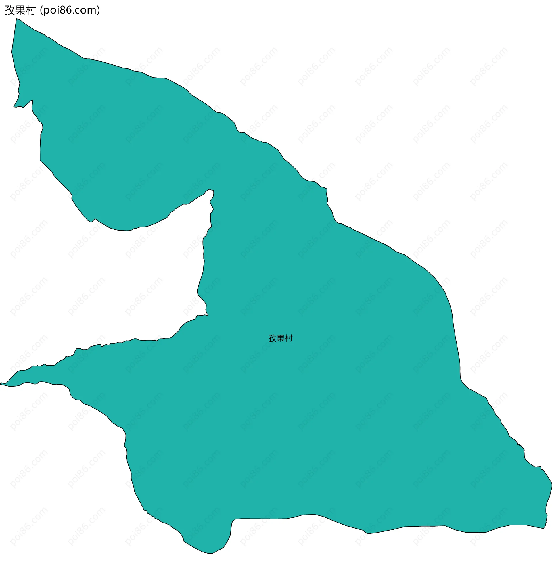 孜果村边界地图