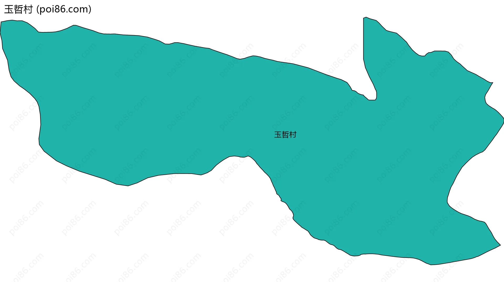 玉哲村边界地图