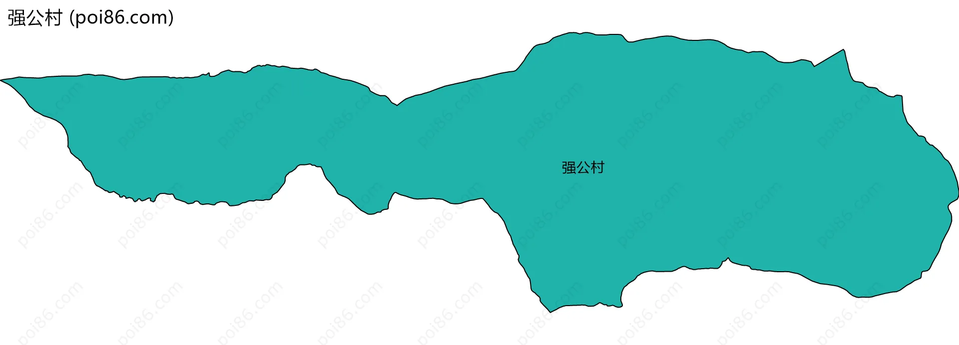 强公村边界地图