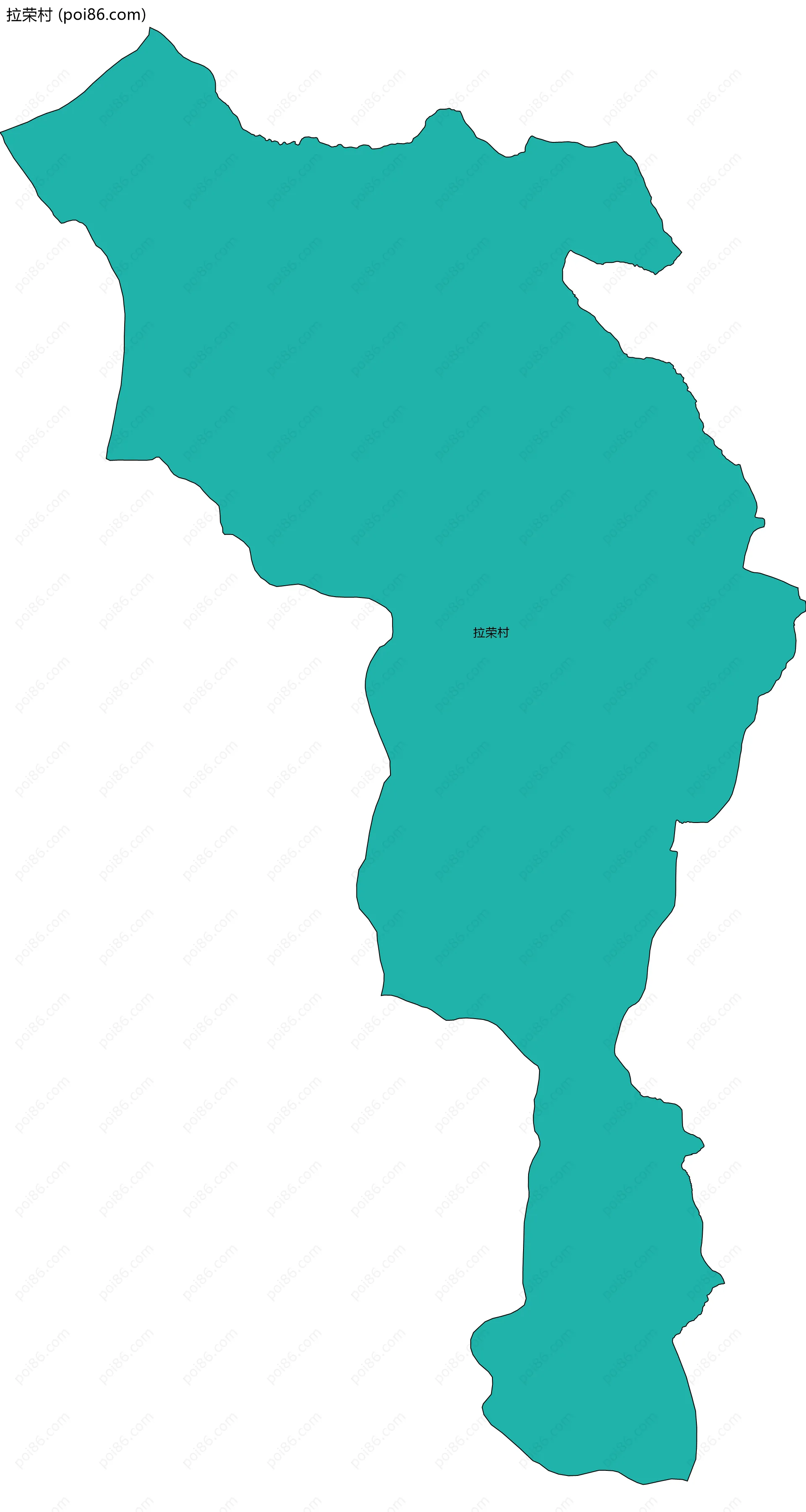 拉荣村边界地图