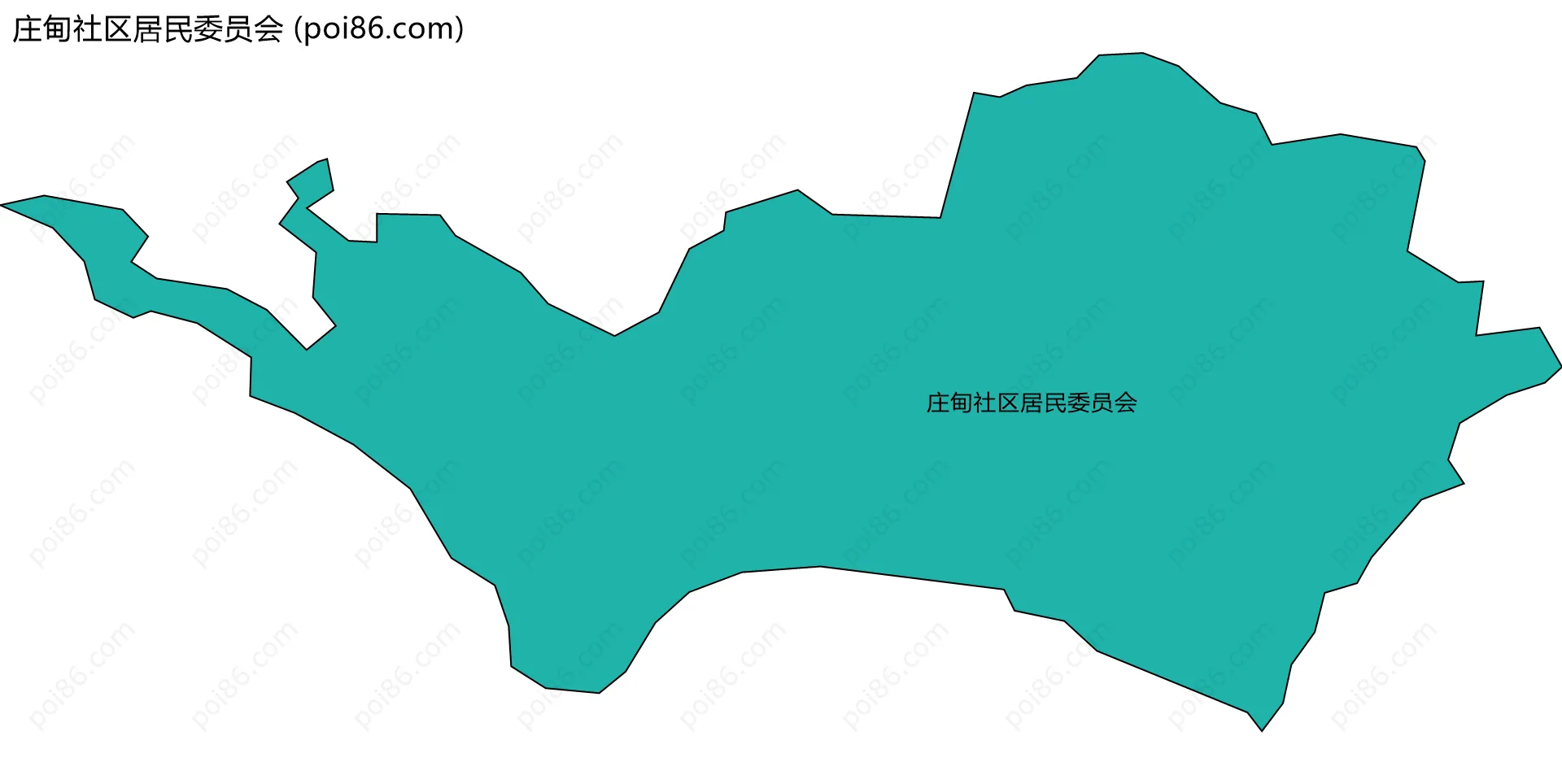 庄甸社区居民委员会边界地图