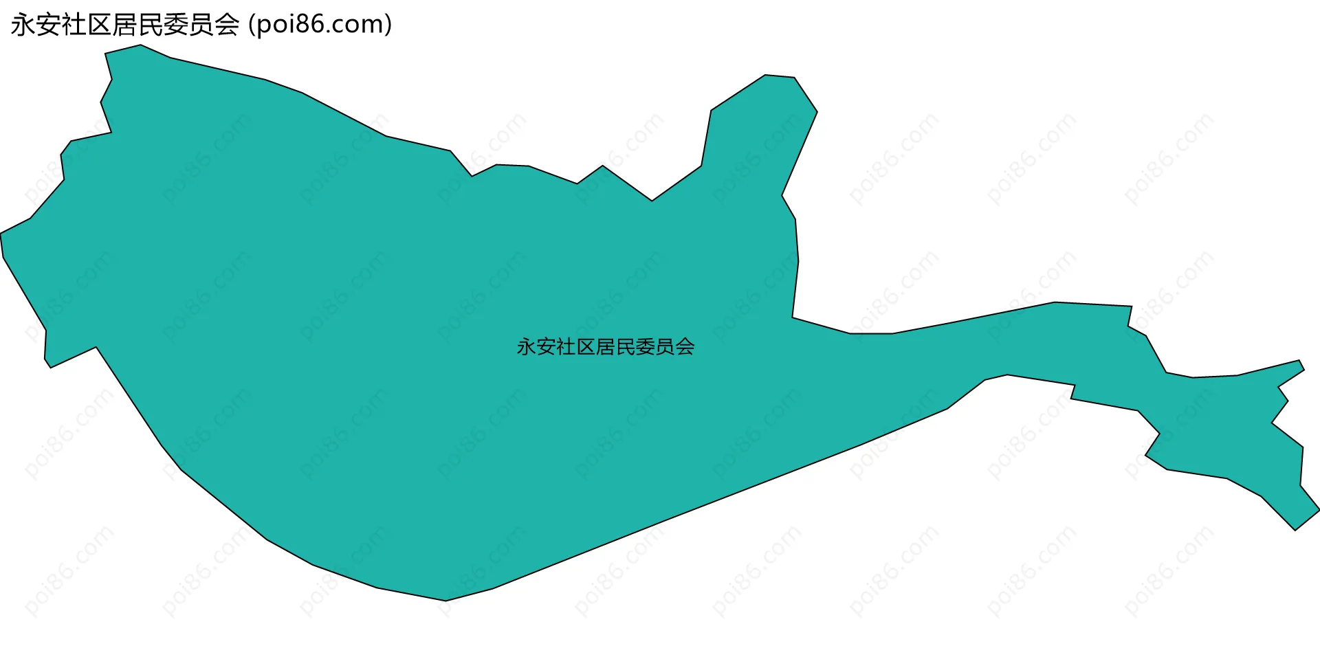 永安社区居民委员会边界地图