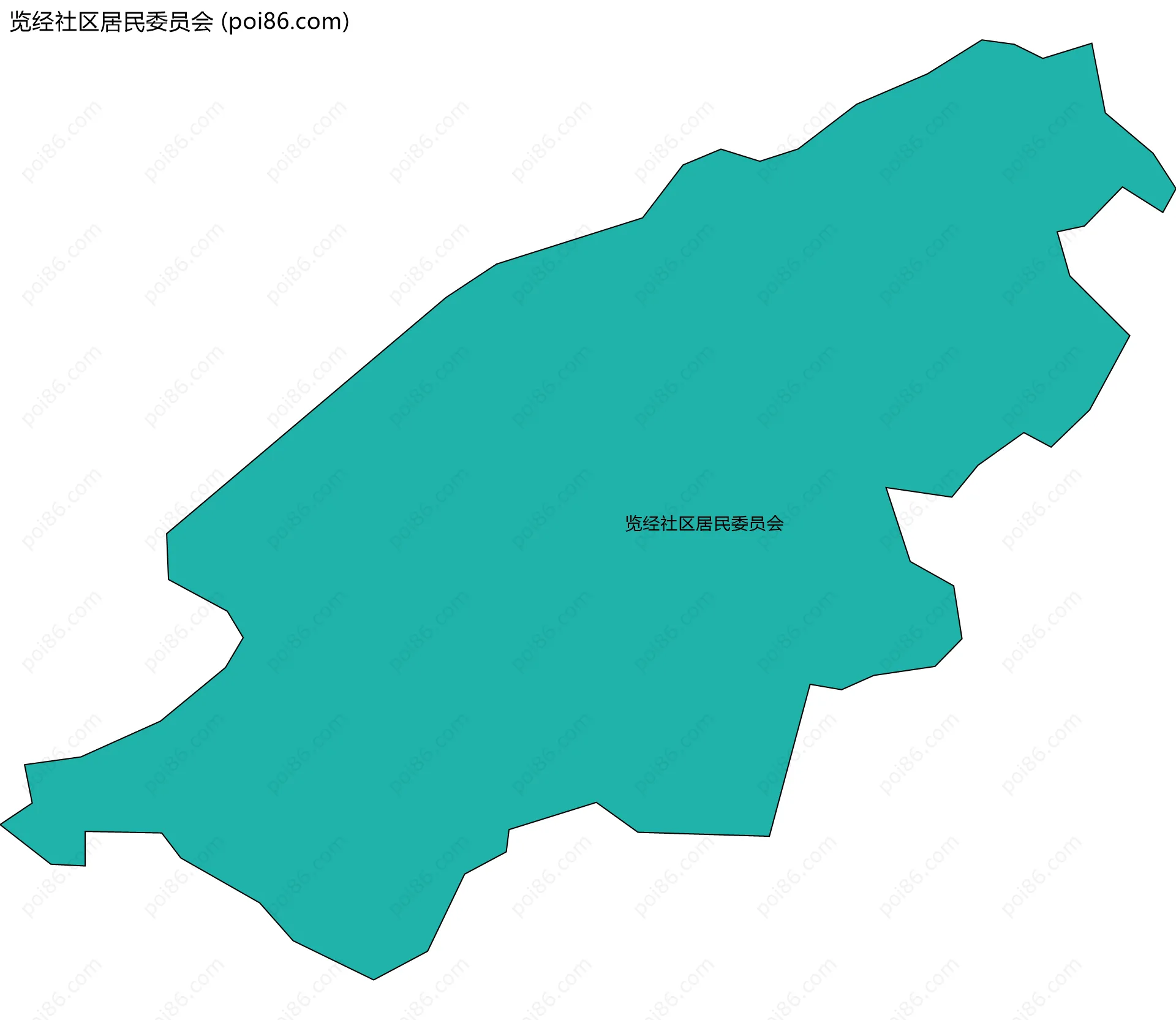 览经社区居民委员会边界地图