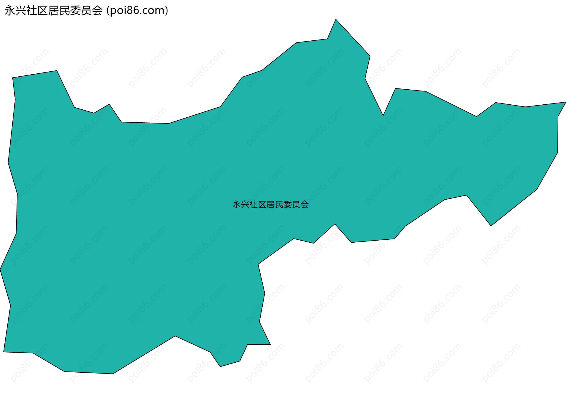 永兴社区居民委员会边界地图