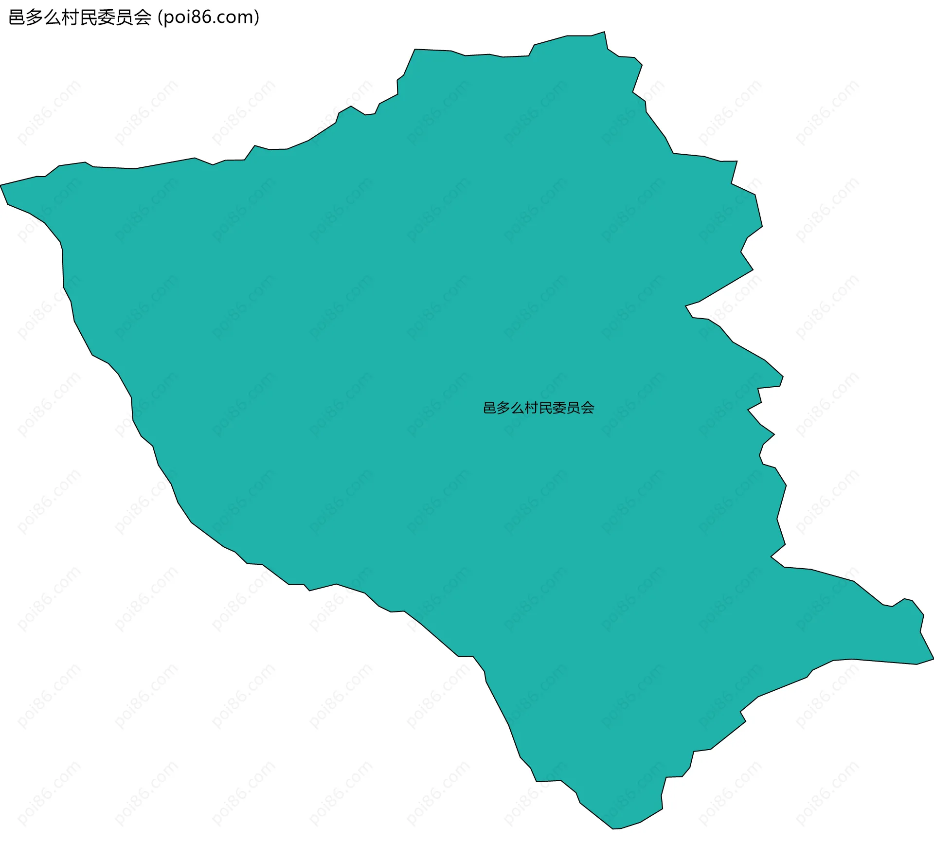 邑多么村民委员会边界地图