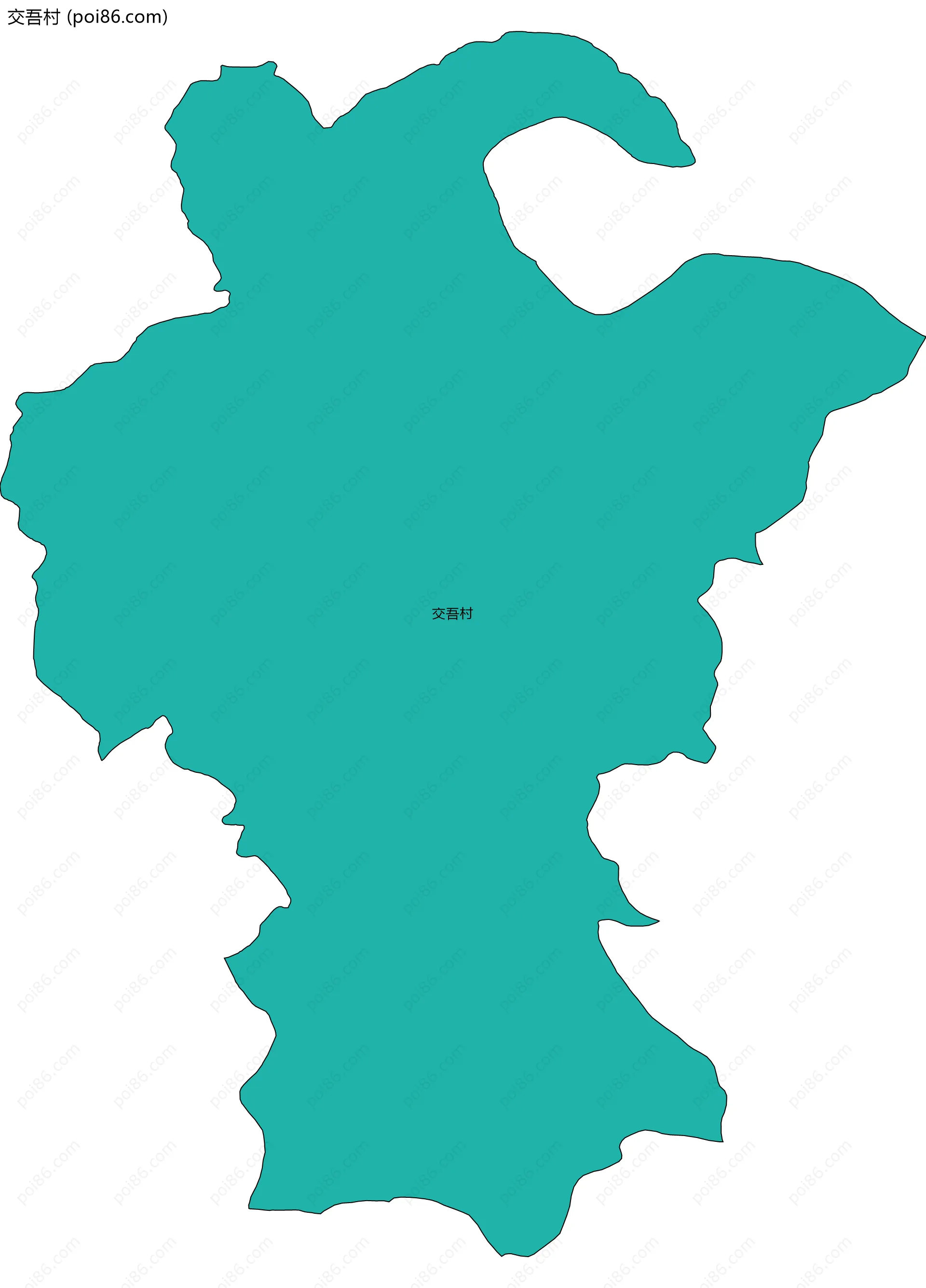 交吾村边界地图