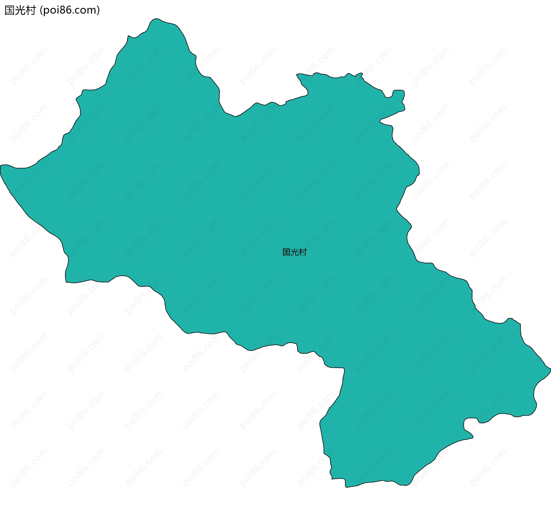 国光村边界地图