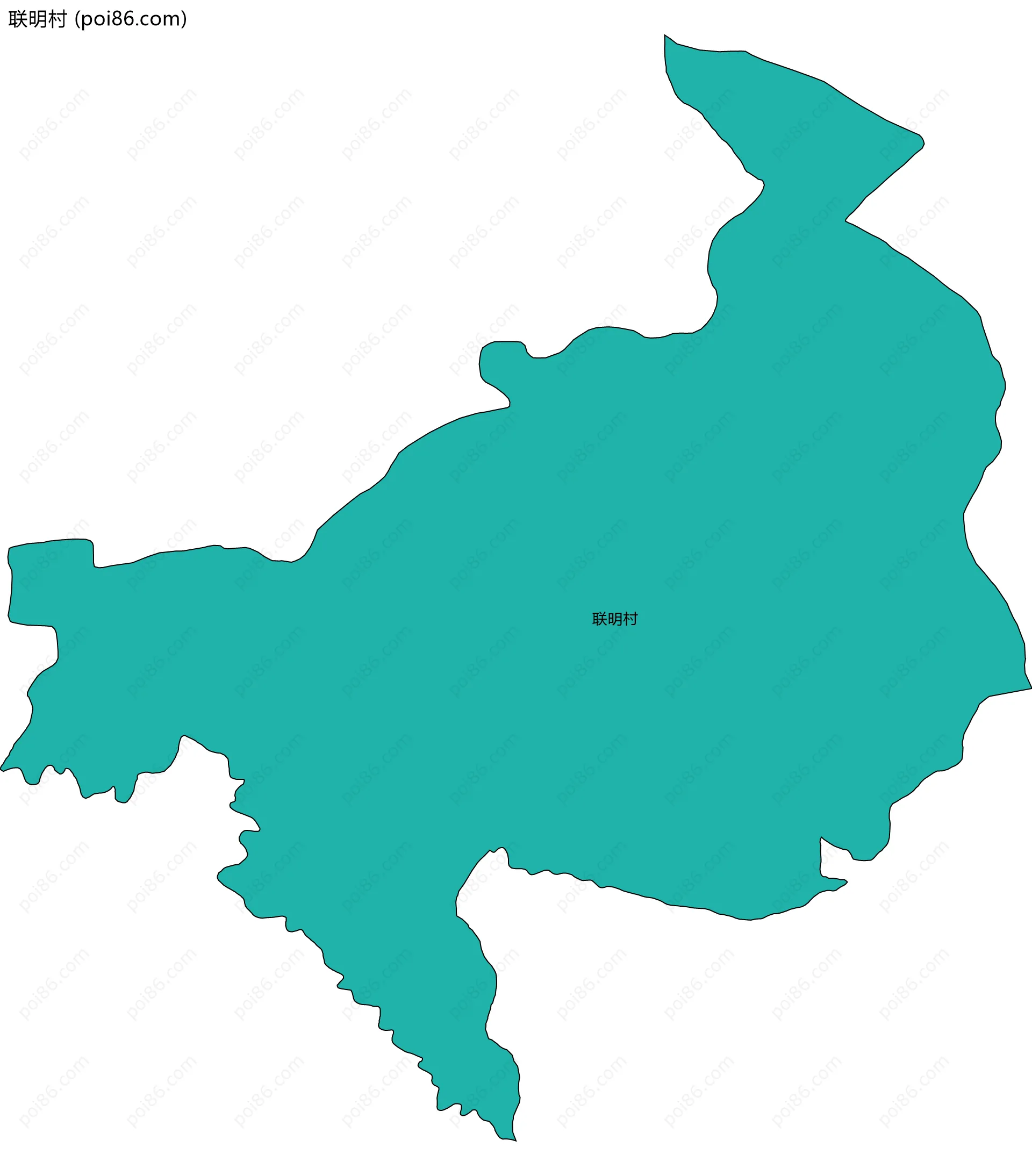 联明村边界地图