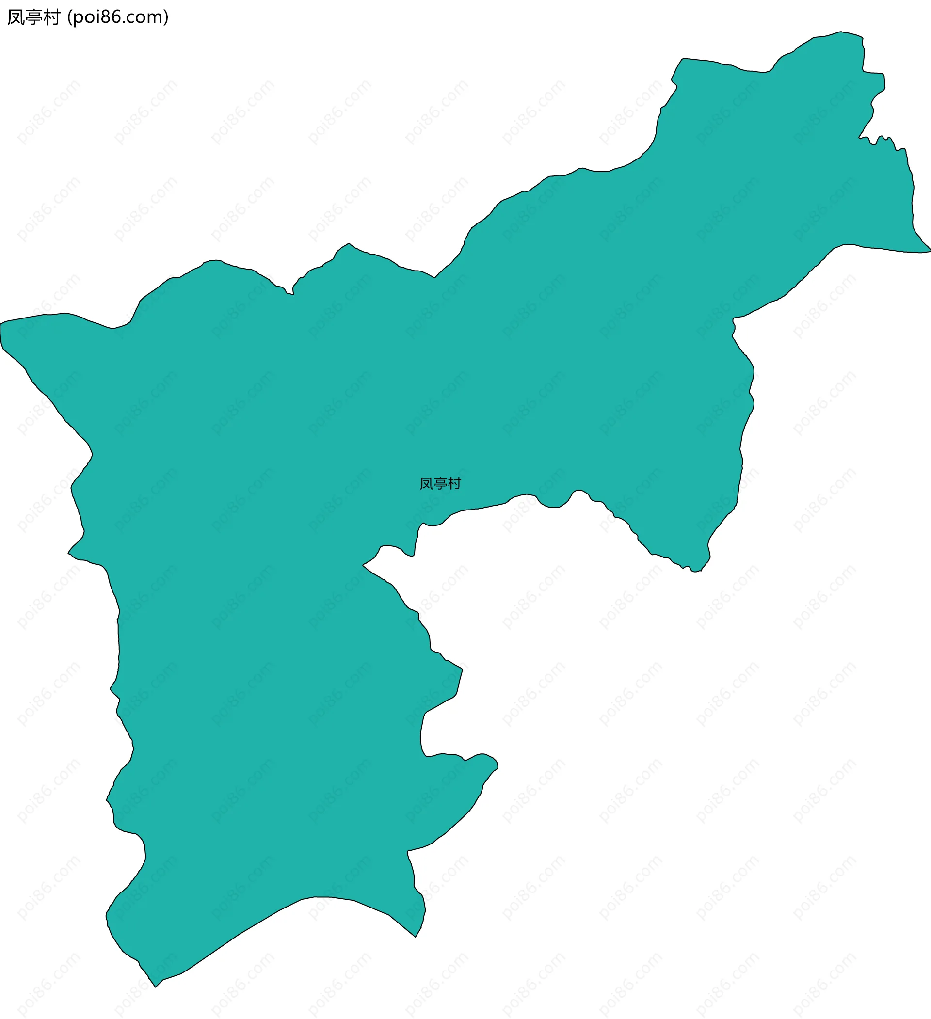 凤亭村边界地图