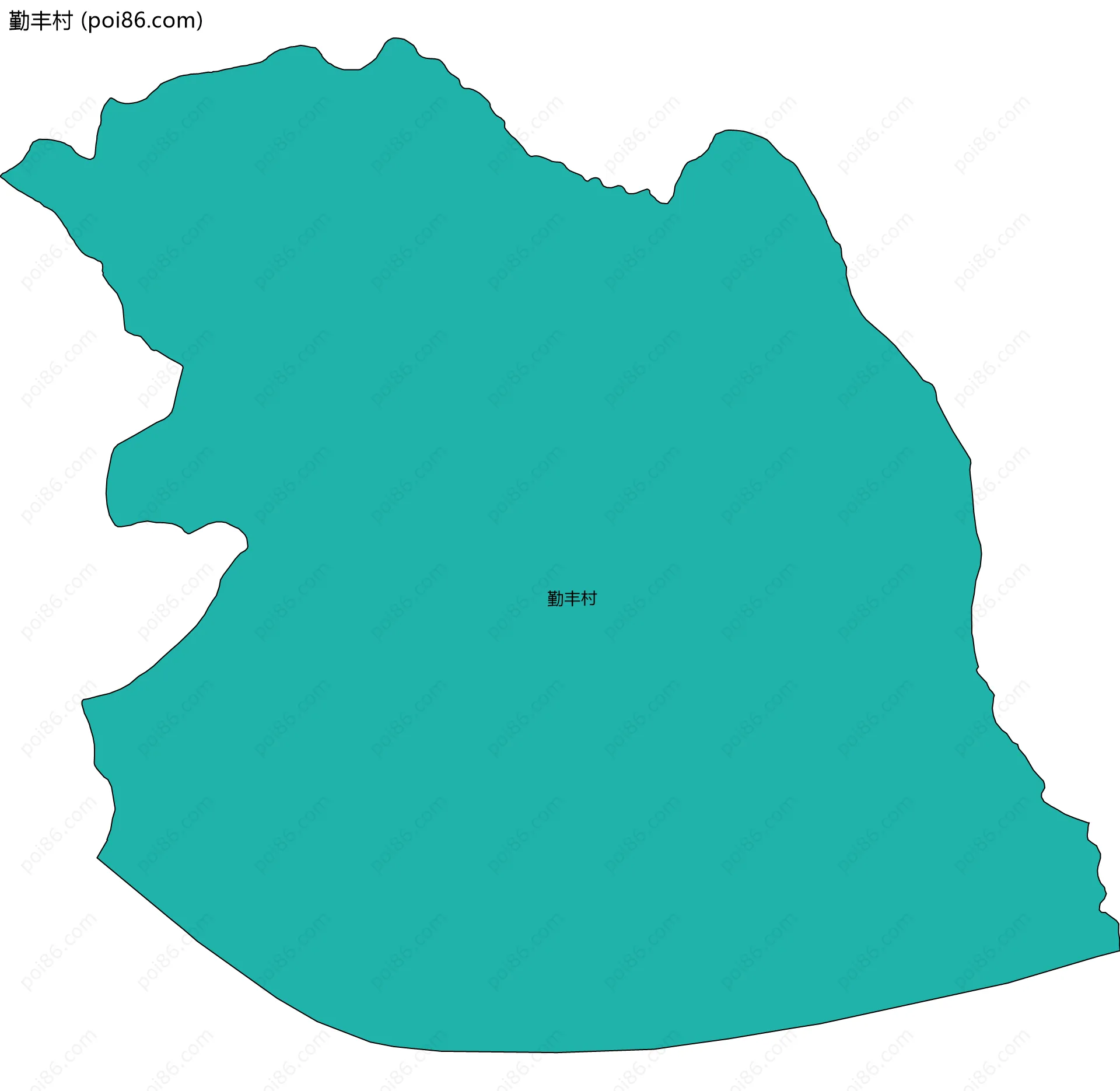 勤丰村边界地图