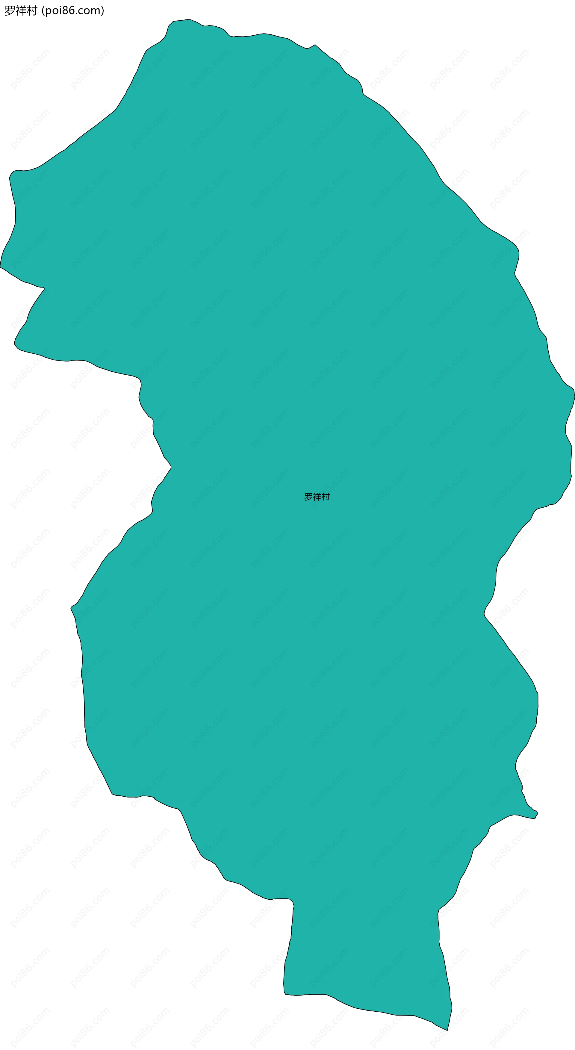 罗祥村边界地图