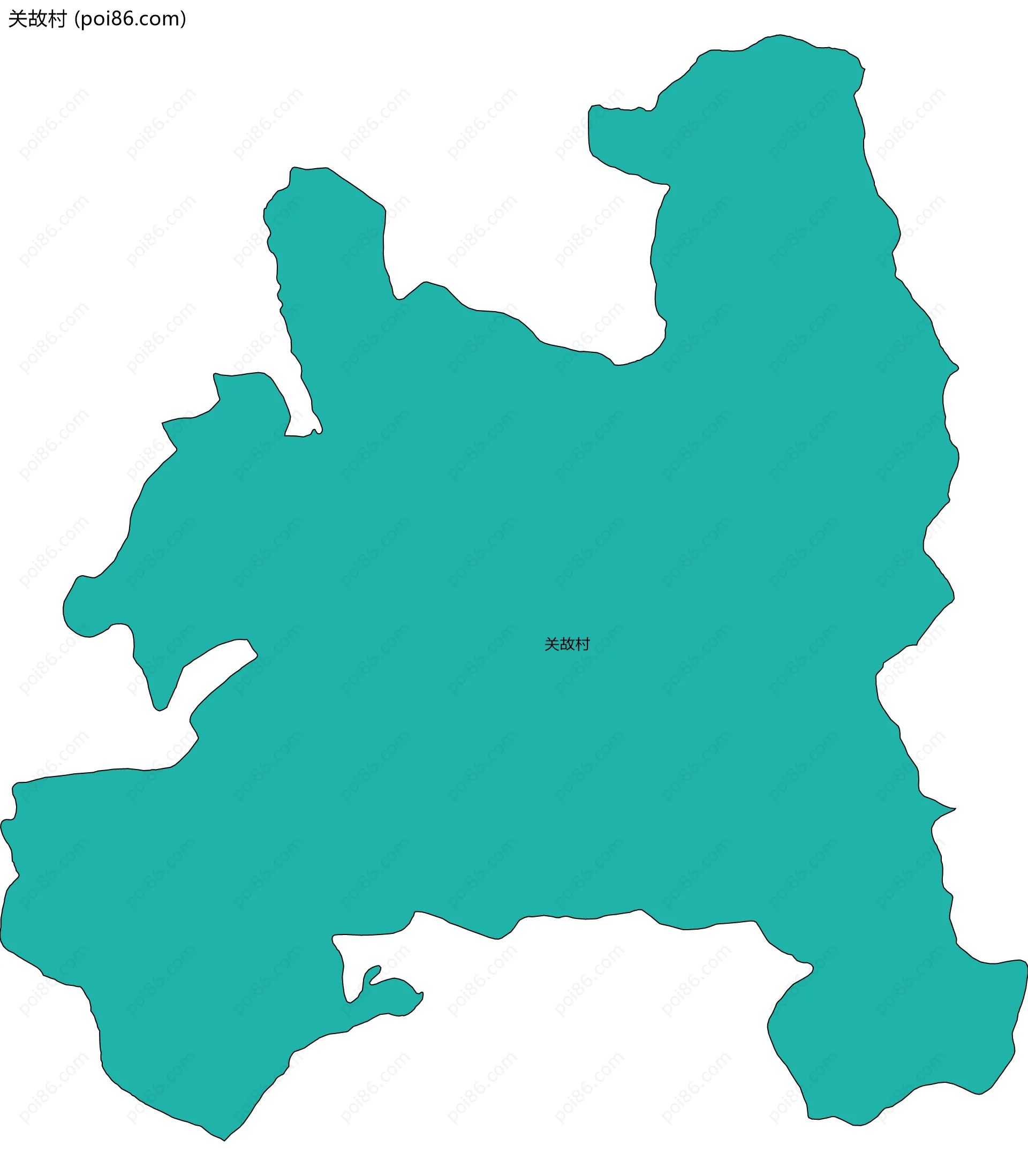 关故村边界地图