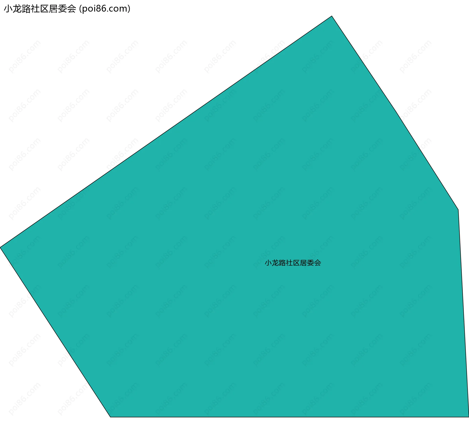小龙路社区居委会边界地图