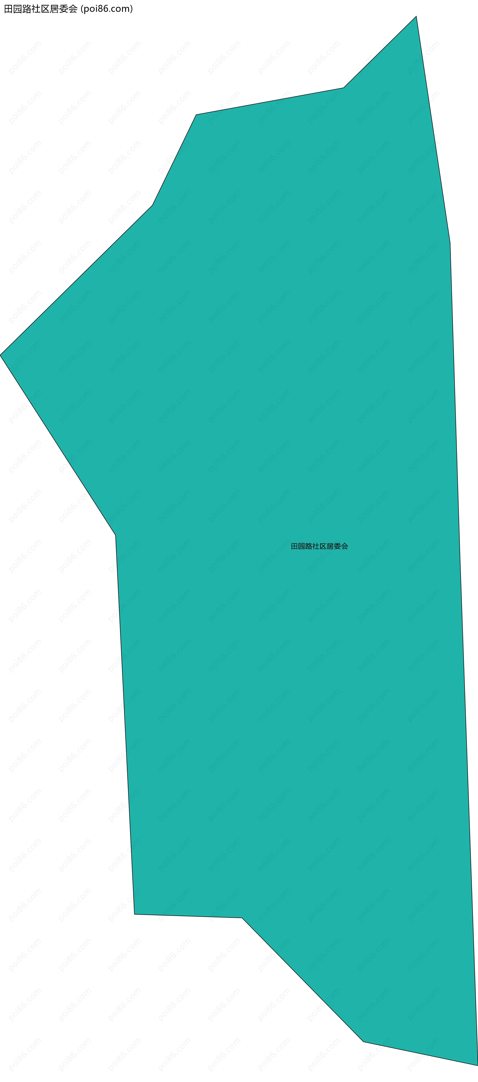 田园路社区居委会边界地图