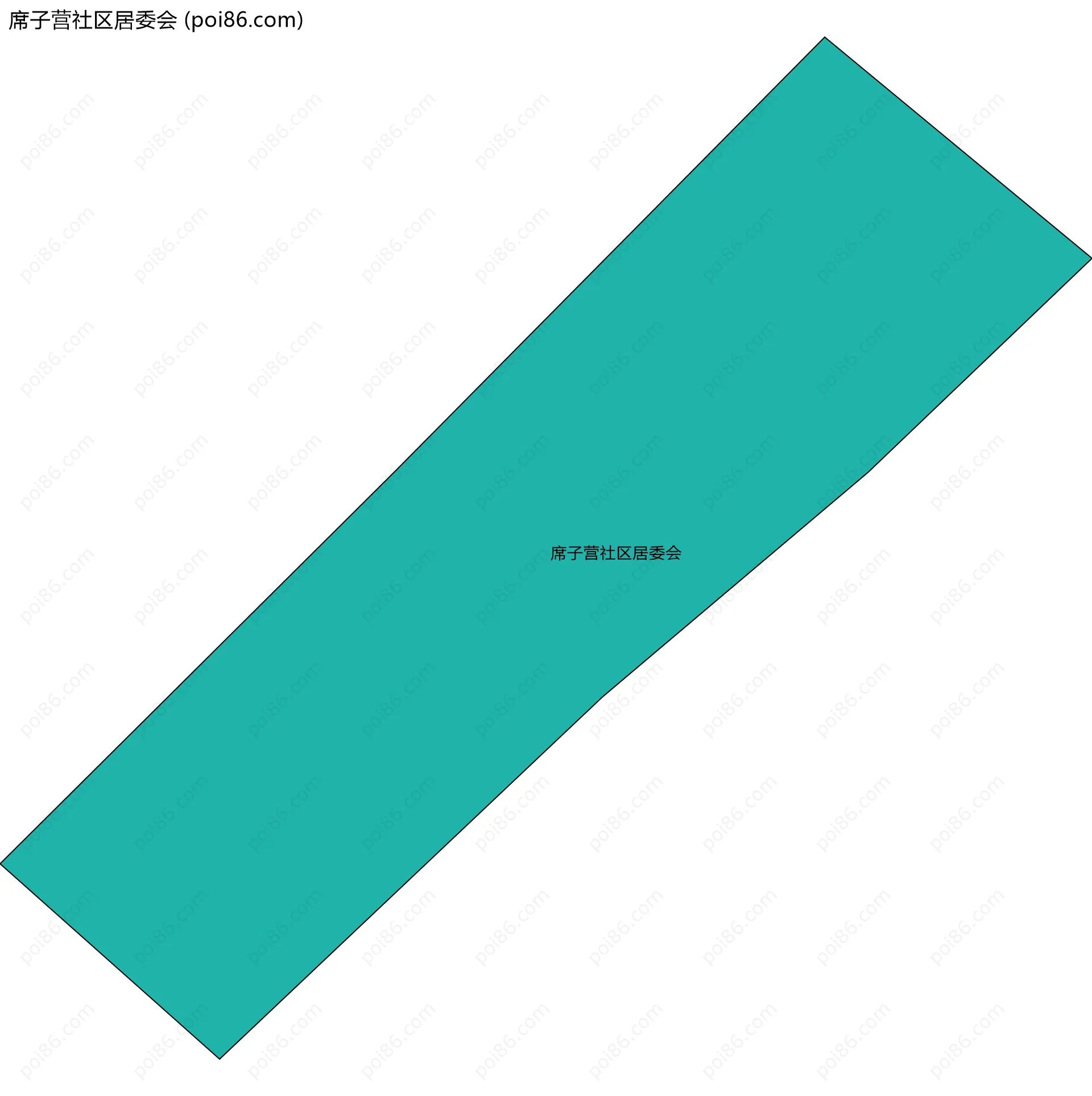 席子营社区居委会边界地图