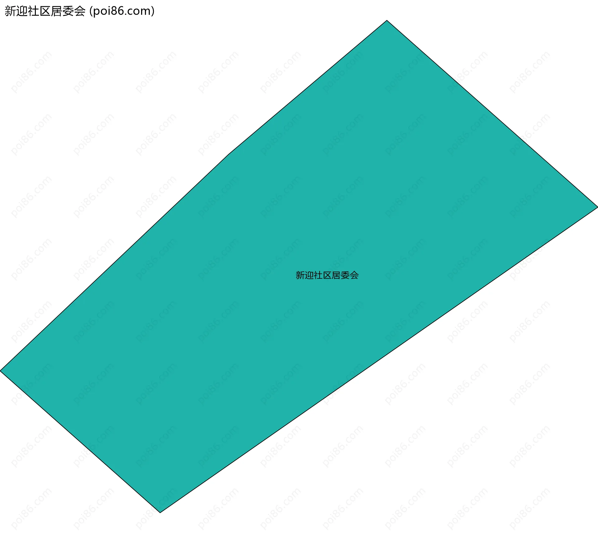 新迎社区居委会边界地图