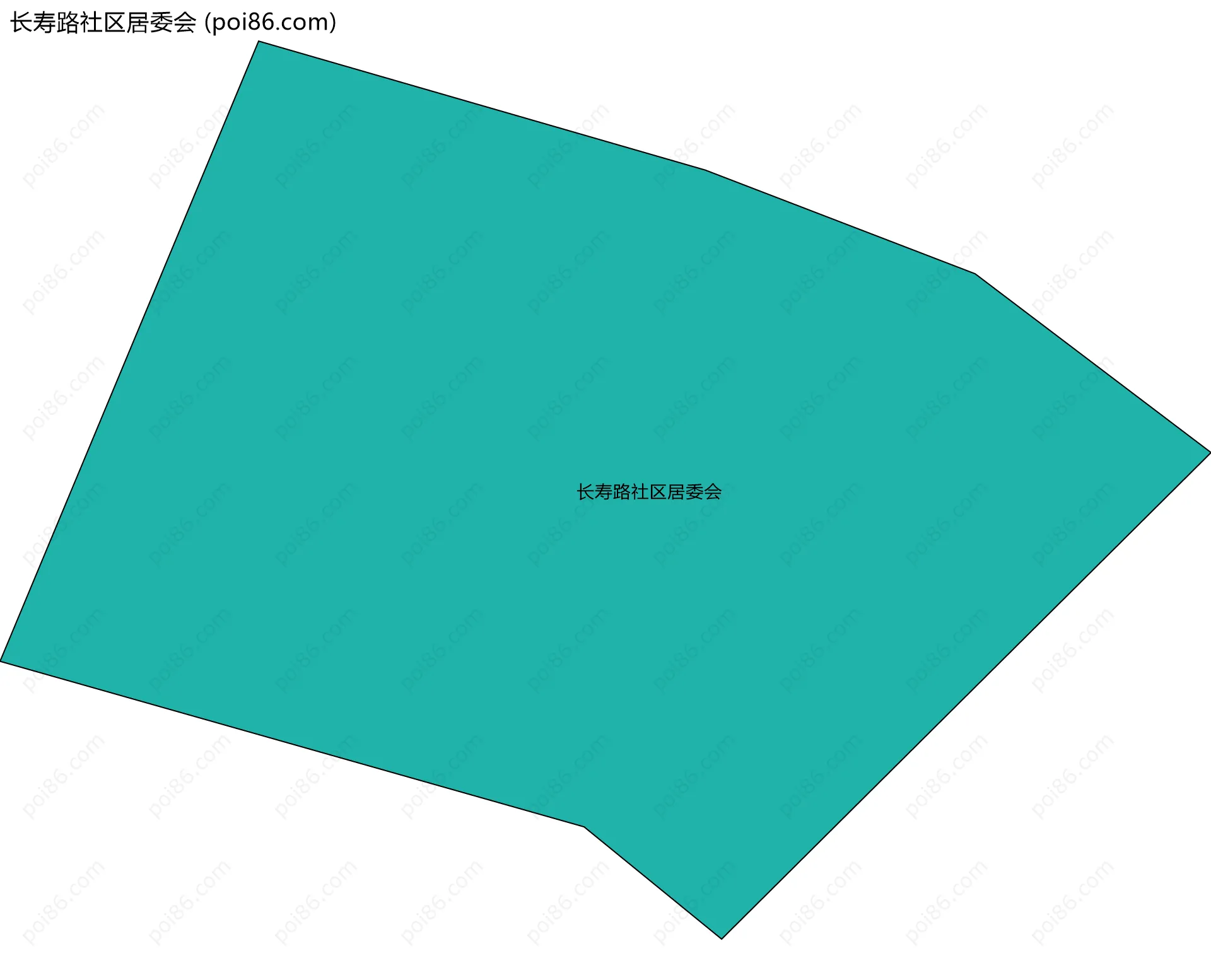 长寿路社区居委会边界地图