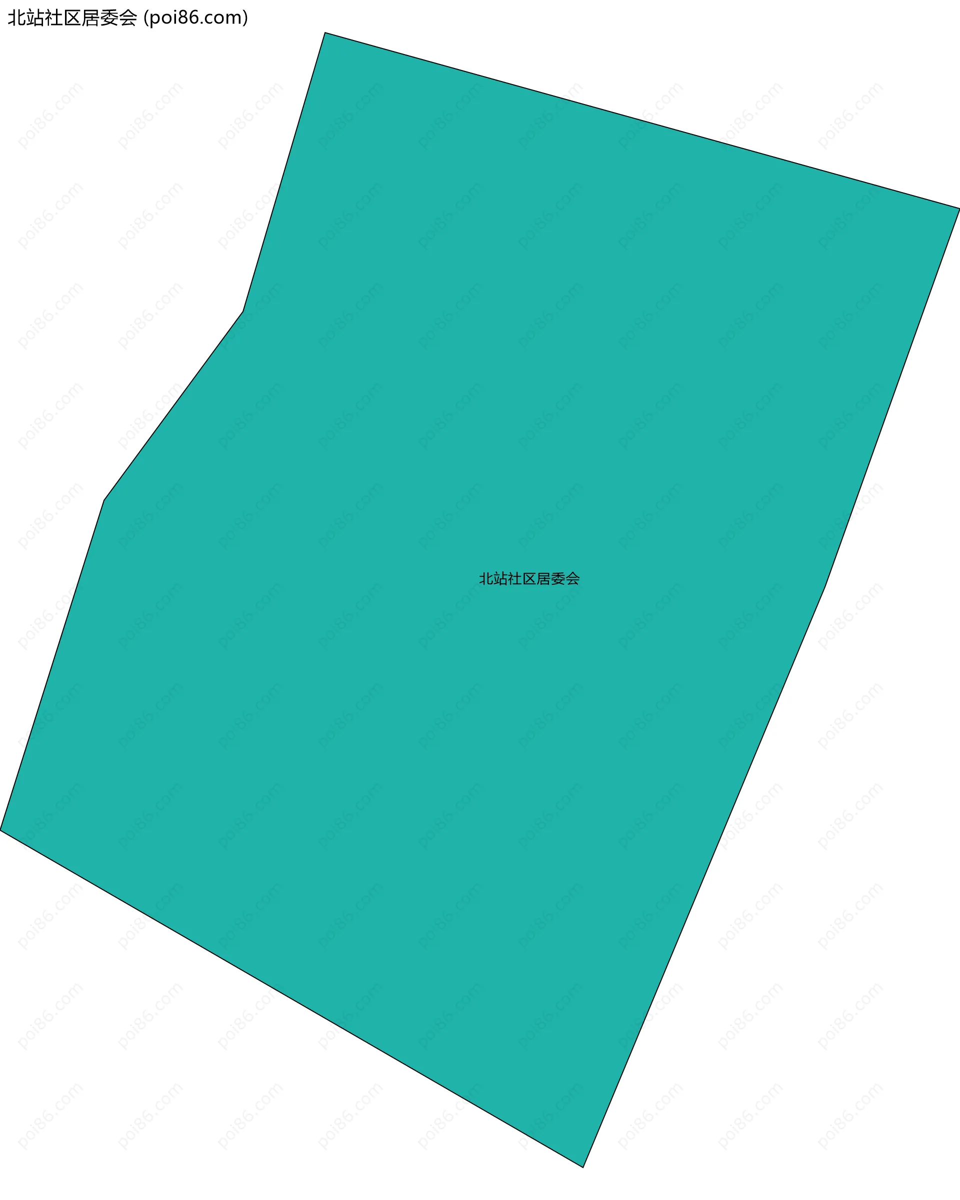 北站社区居委会边界地图