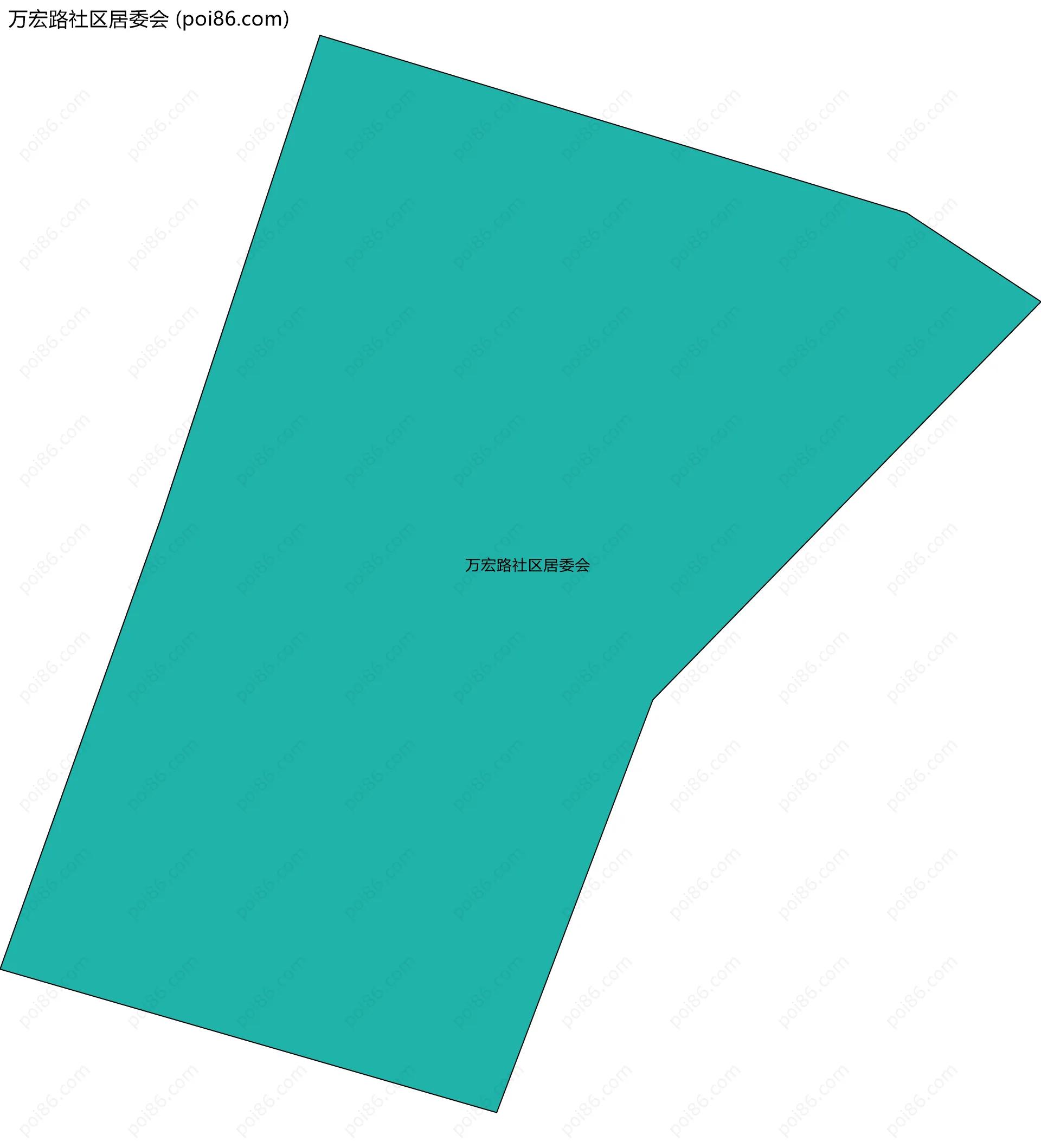 万宏路社区居委会边界地图