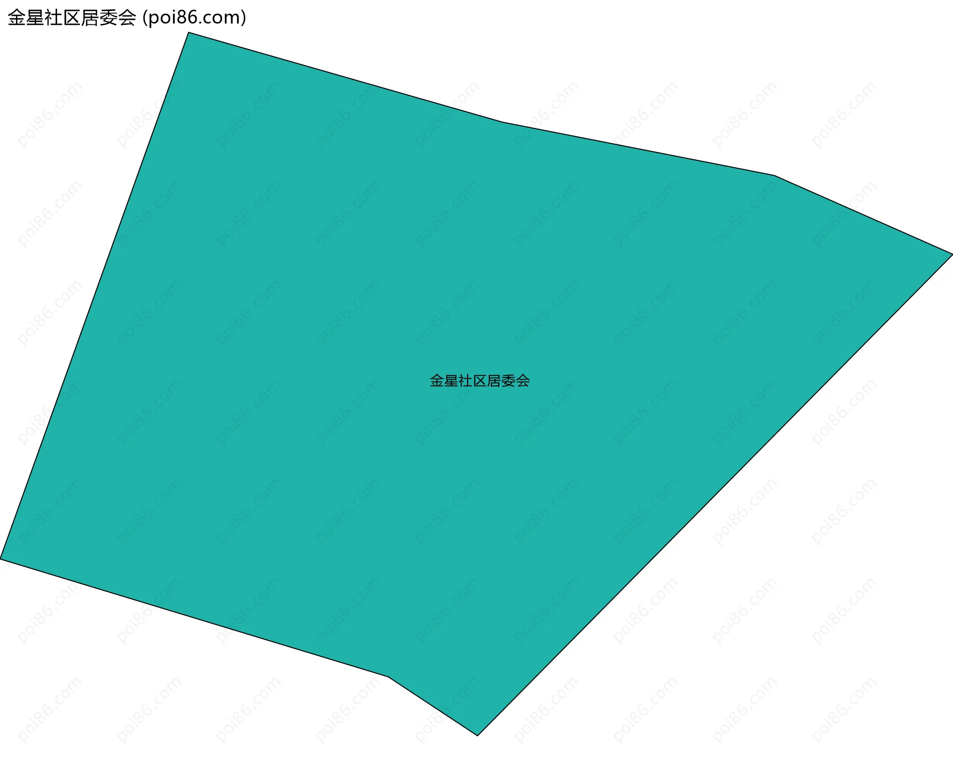 金星社区居委会边界地图