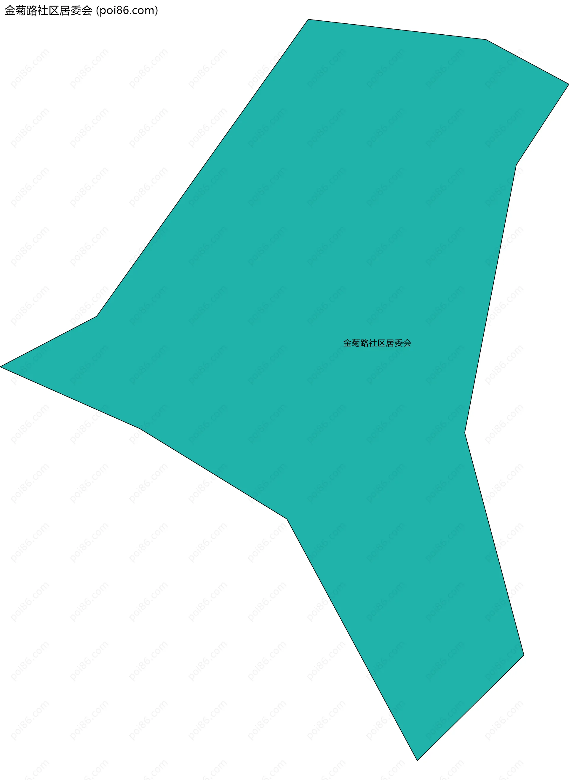 金菊路社区居委会边界地图