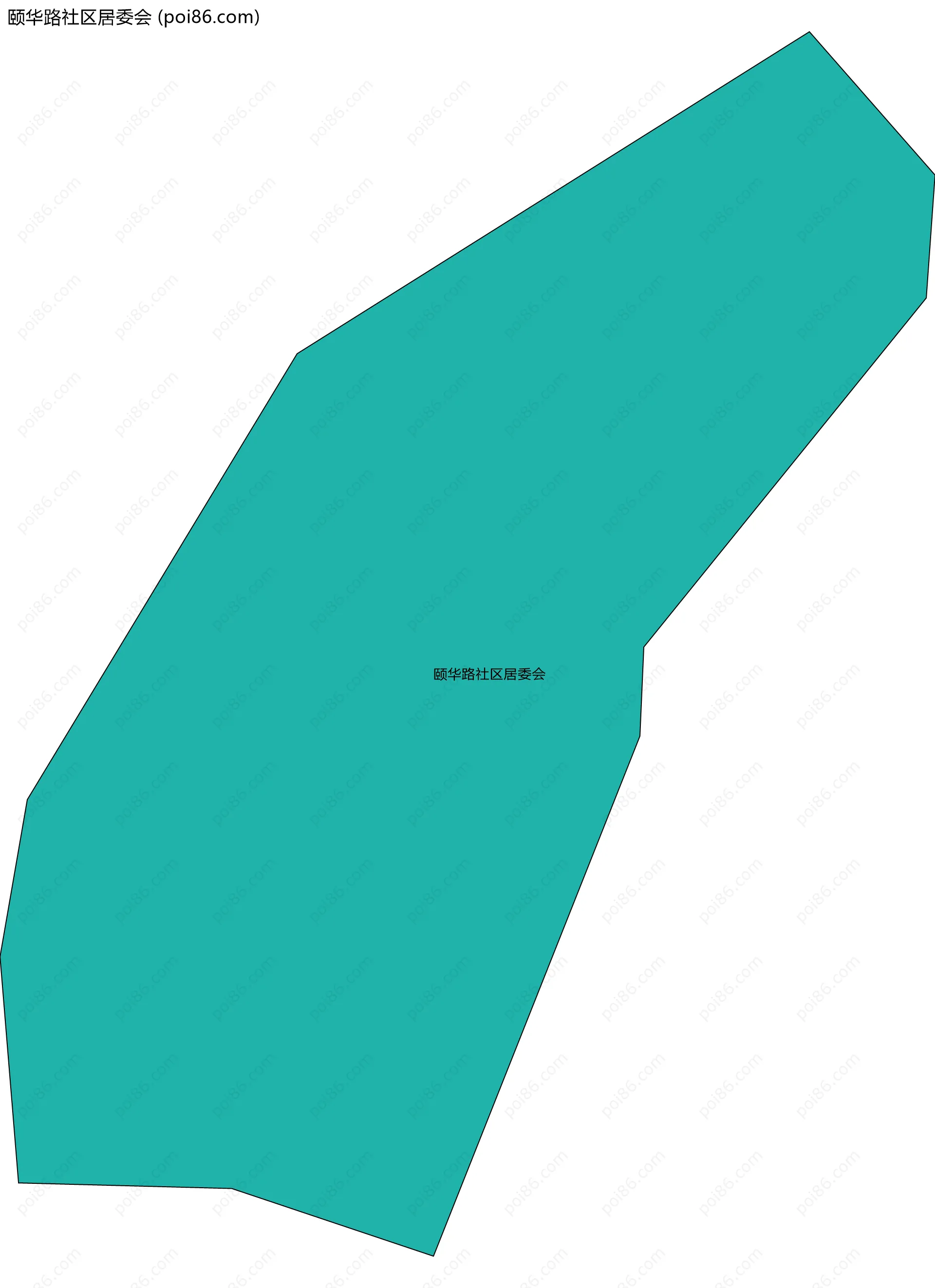 颐华路社区居委会边界地图