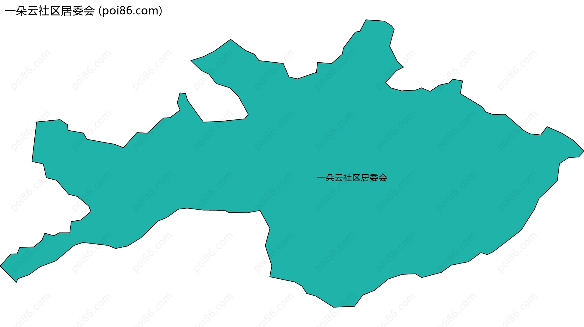 一朵云社区居委会边界地图