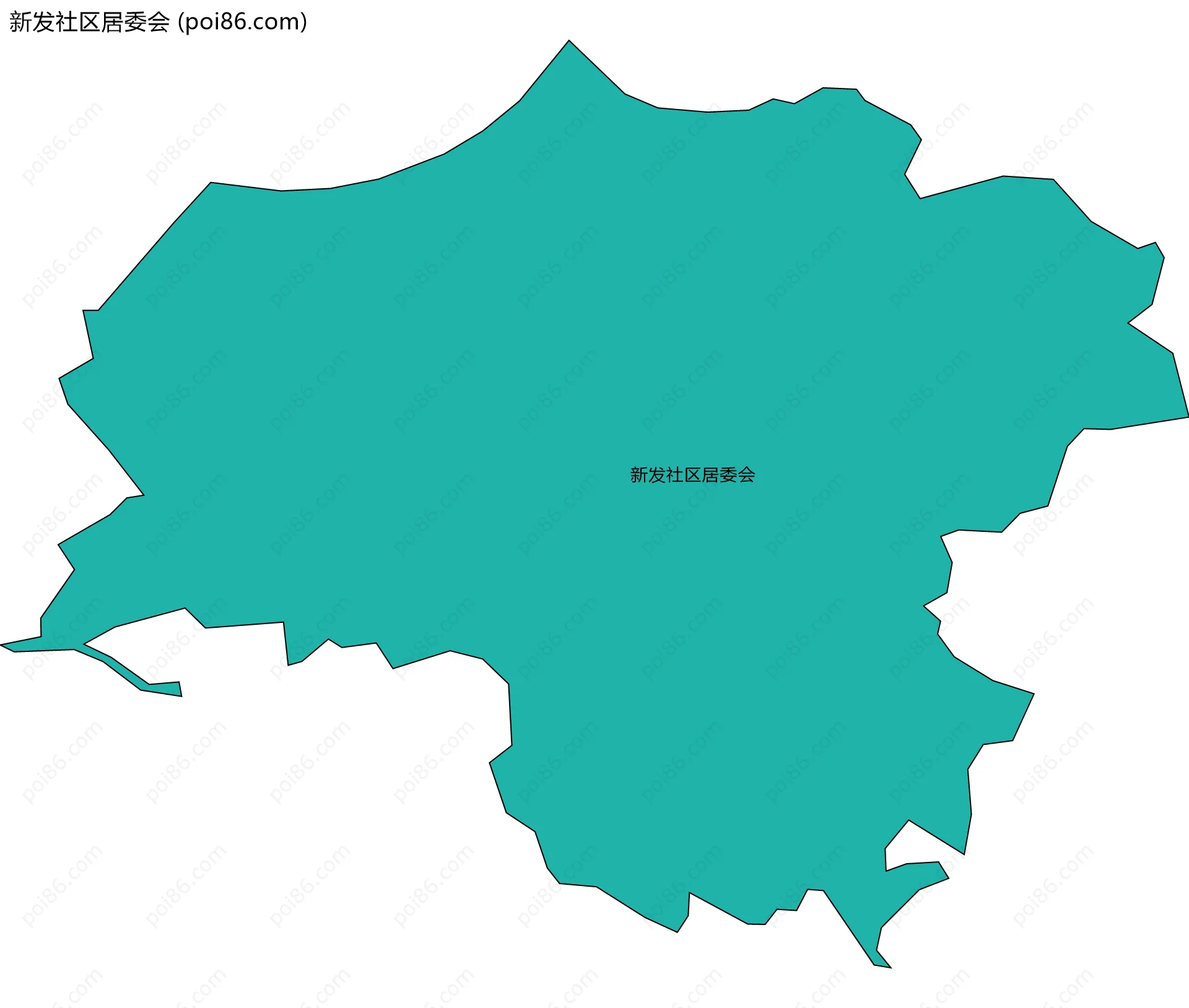 新发社区居委会边界地图