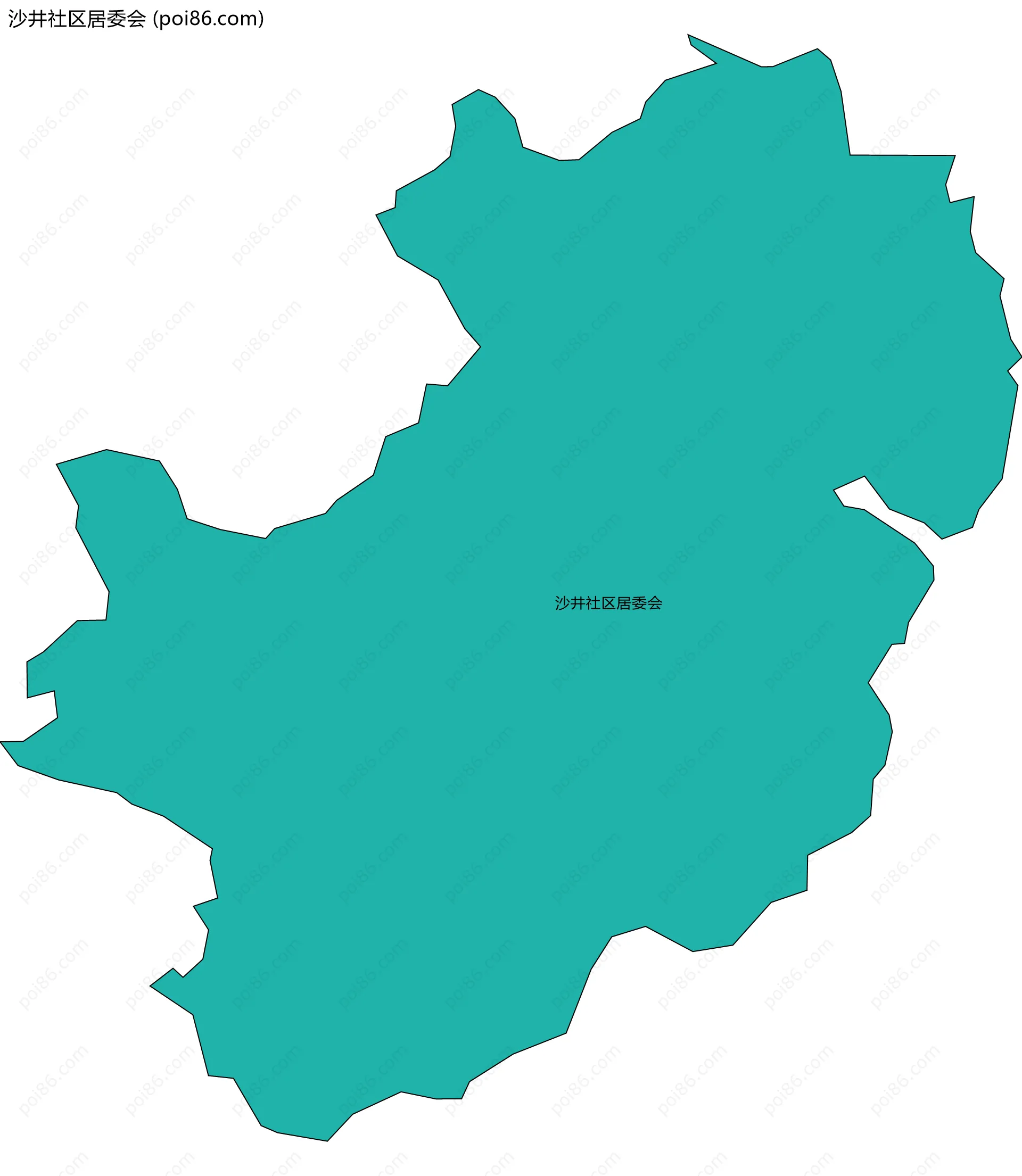 沙井社区居委会边界地图