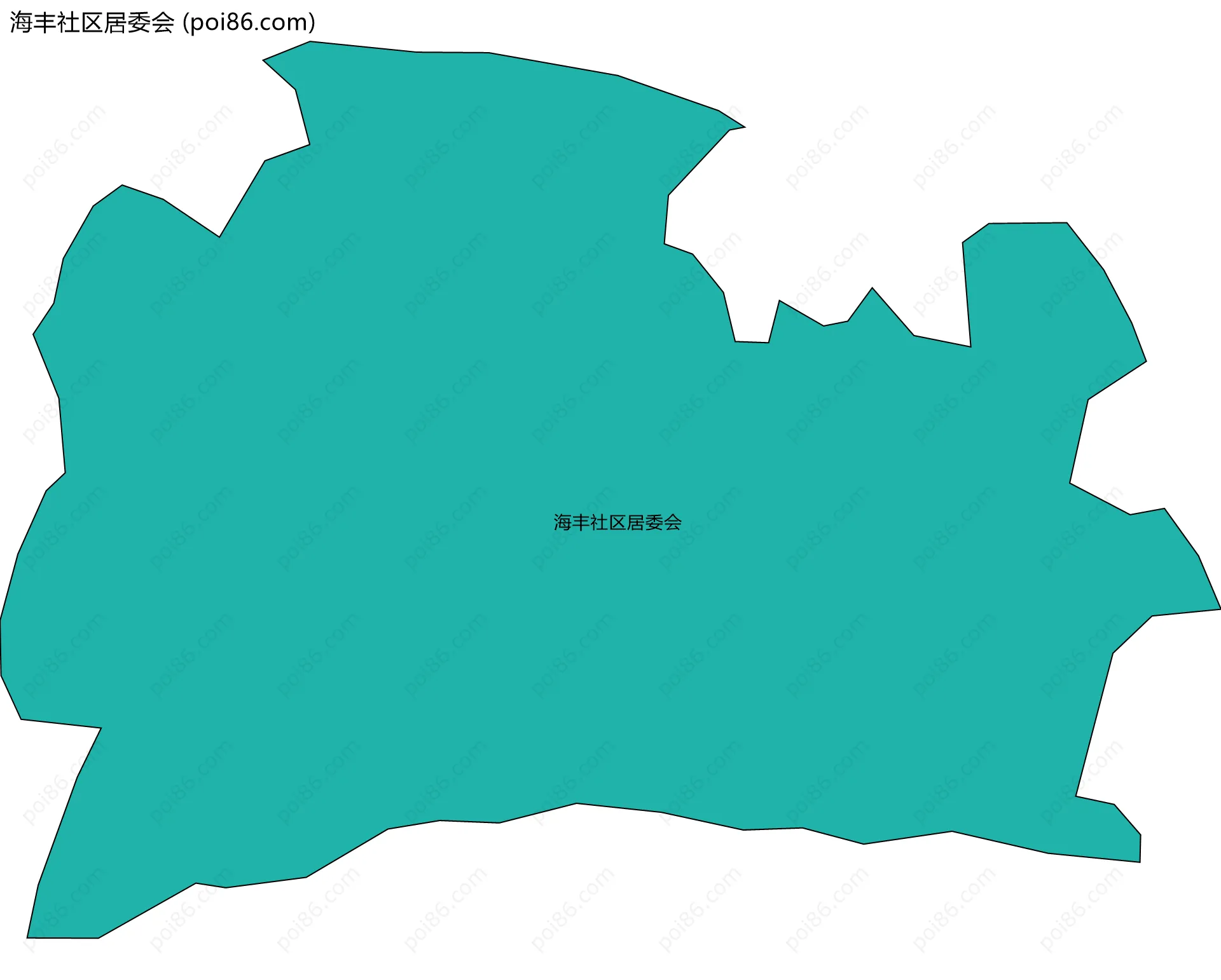 海丰社区居委会边界地图