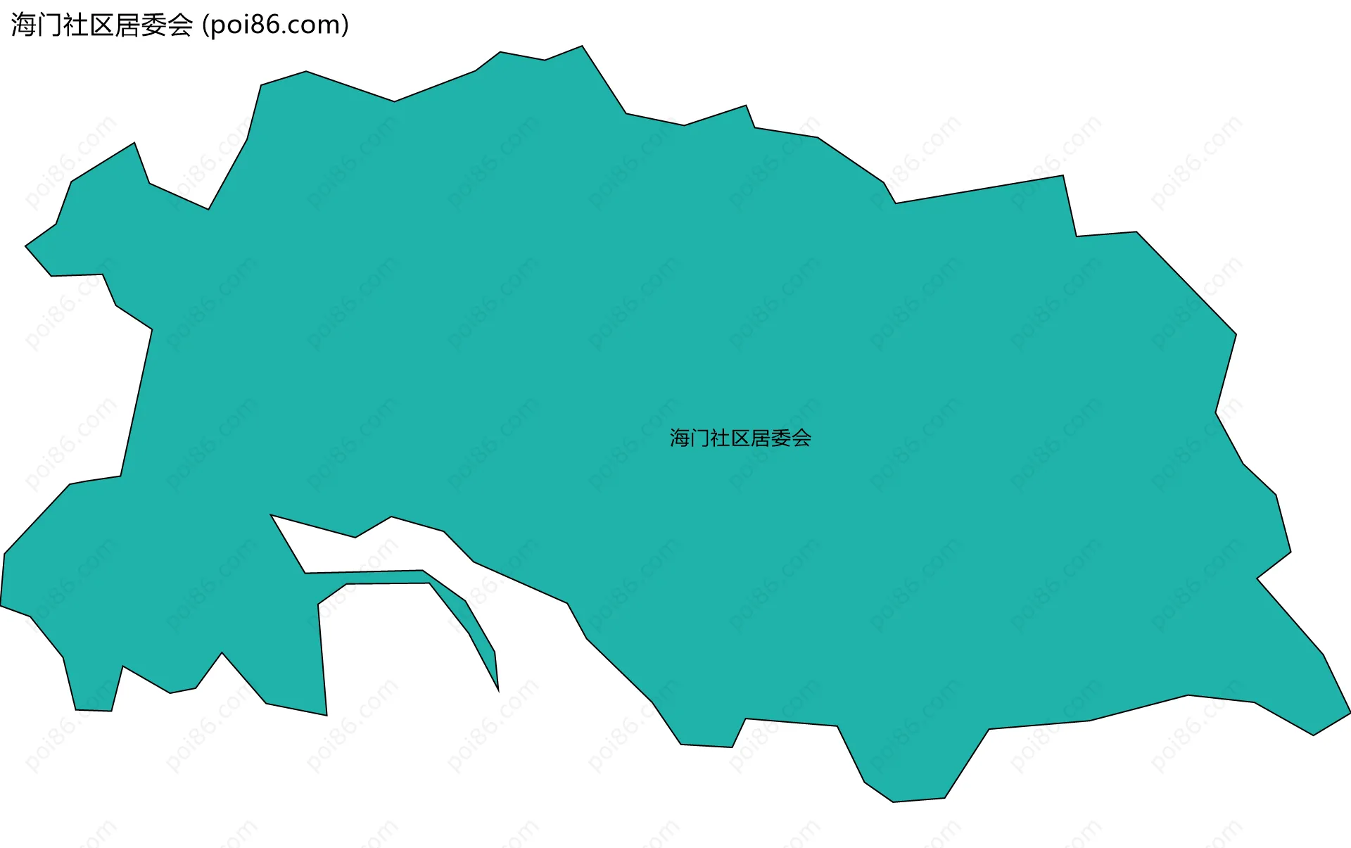 海门社区居委会边界地图