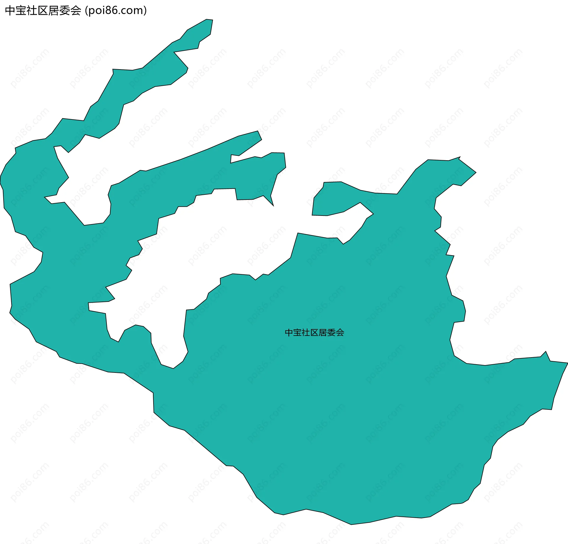 中宝社区居委会边界地图
