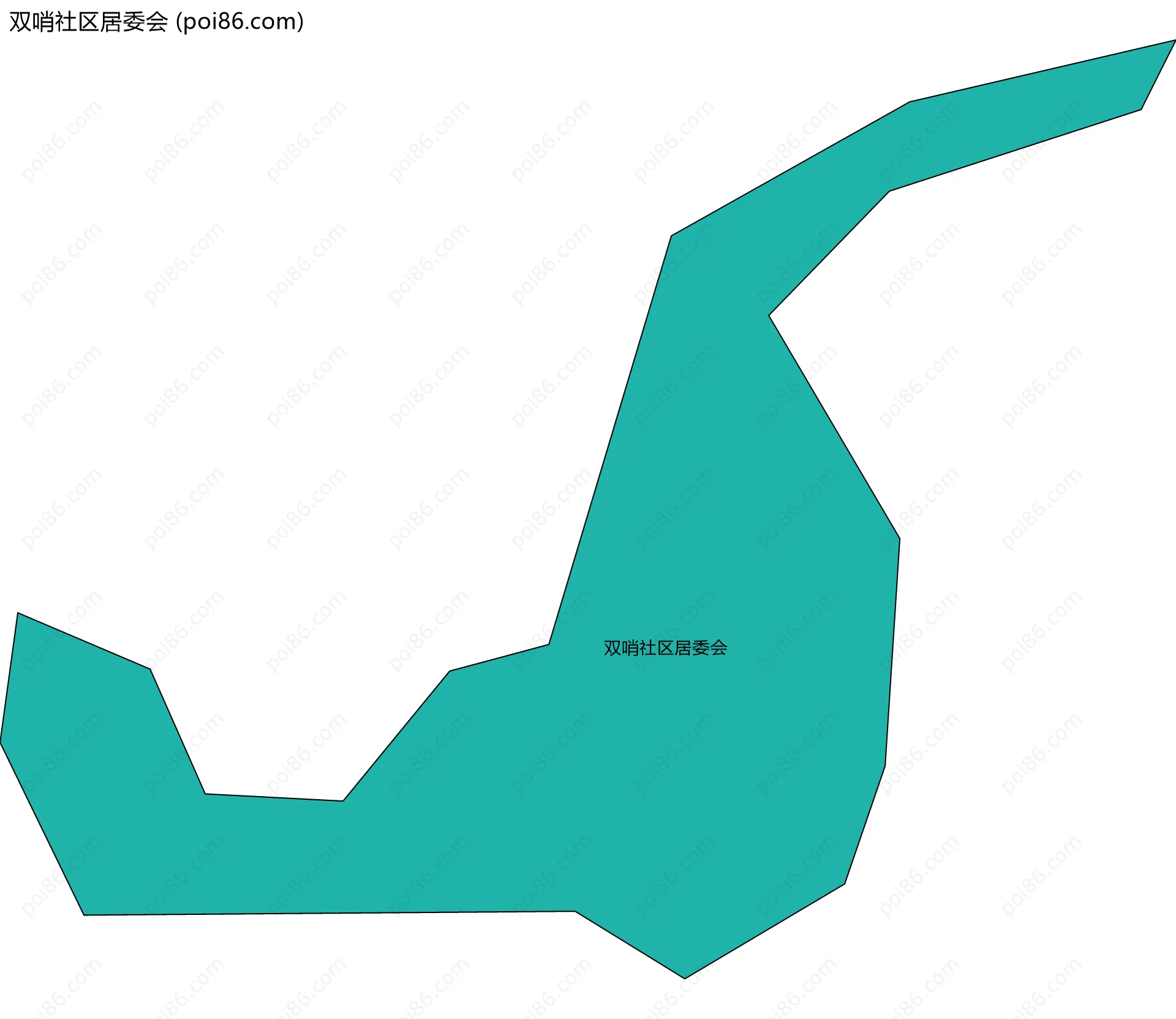 双哨社区居委会边界地图