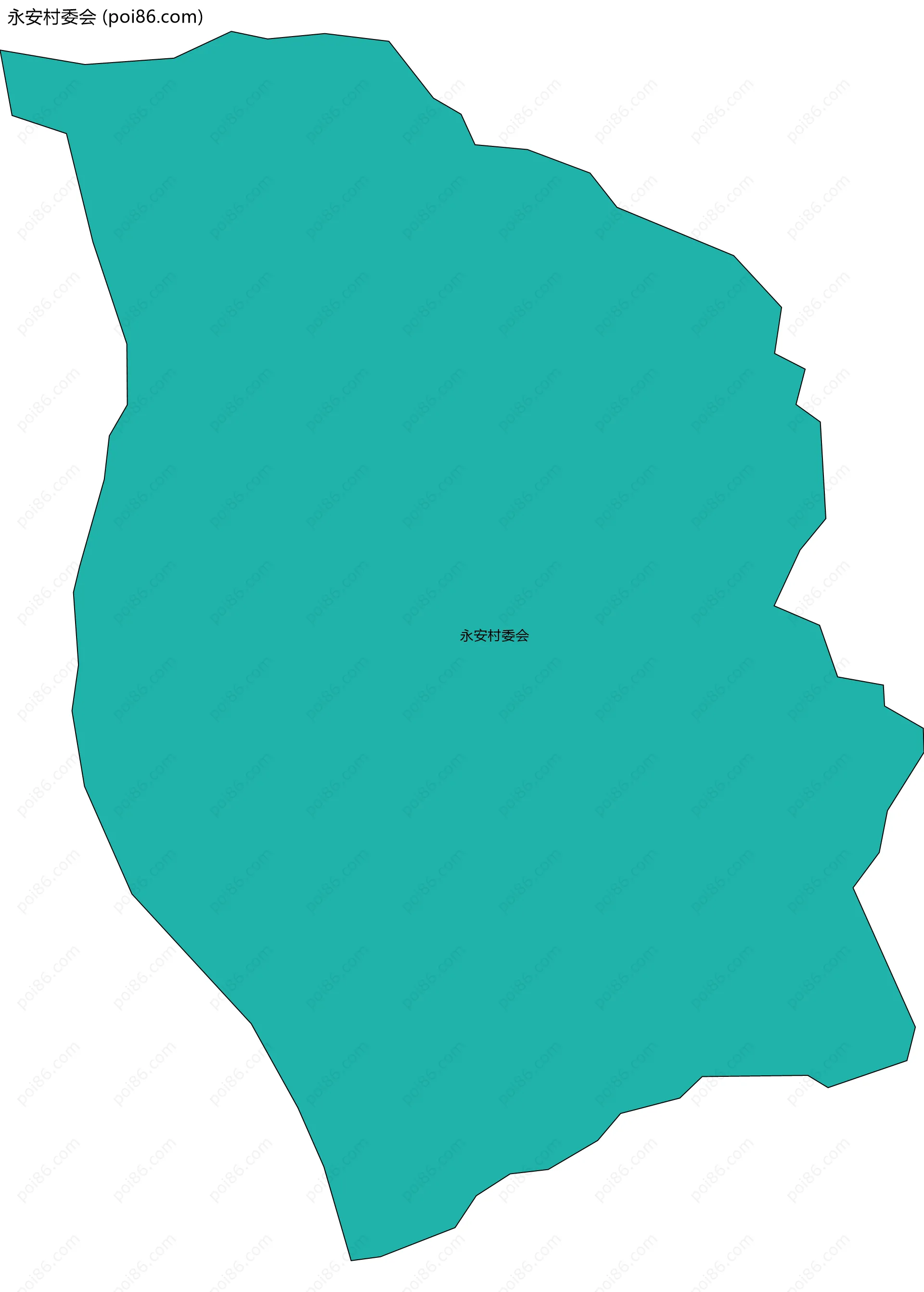 永安村委会边界地图