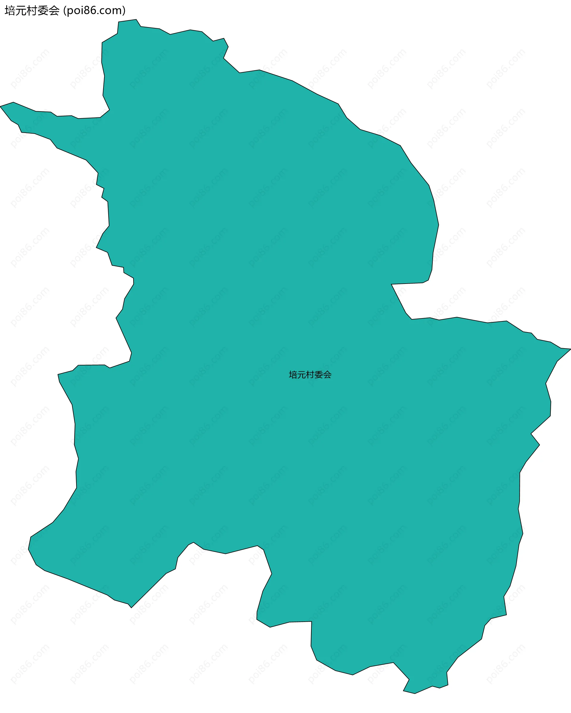 培元村委会边界地图