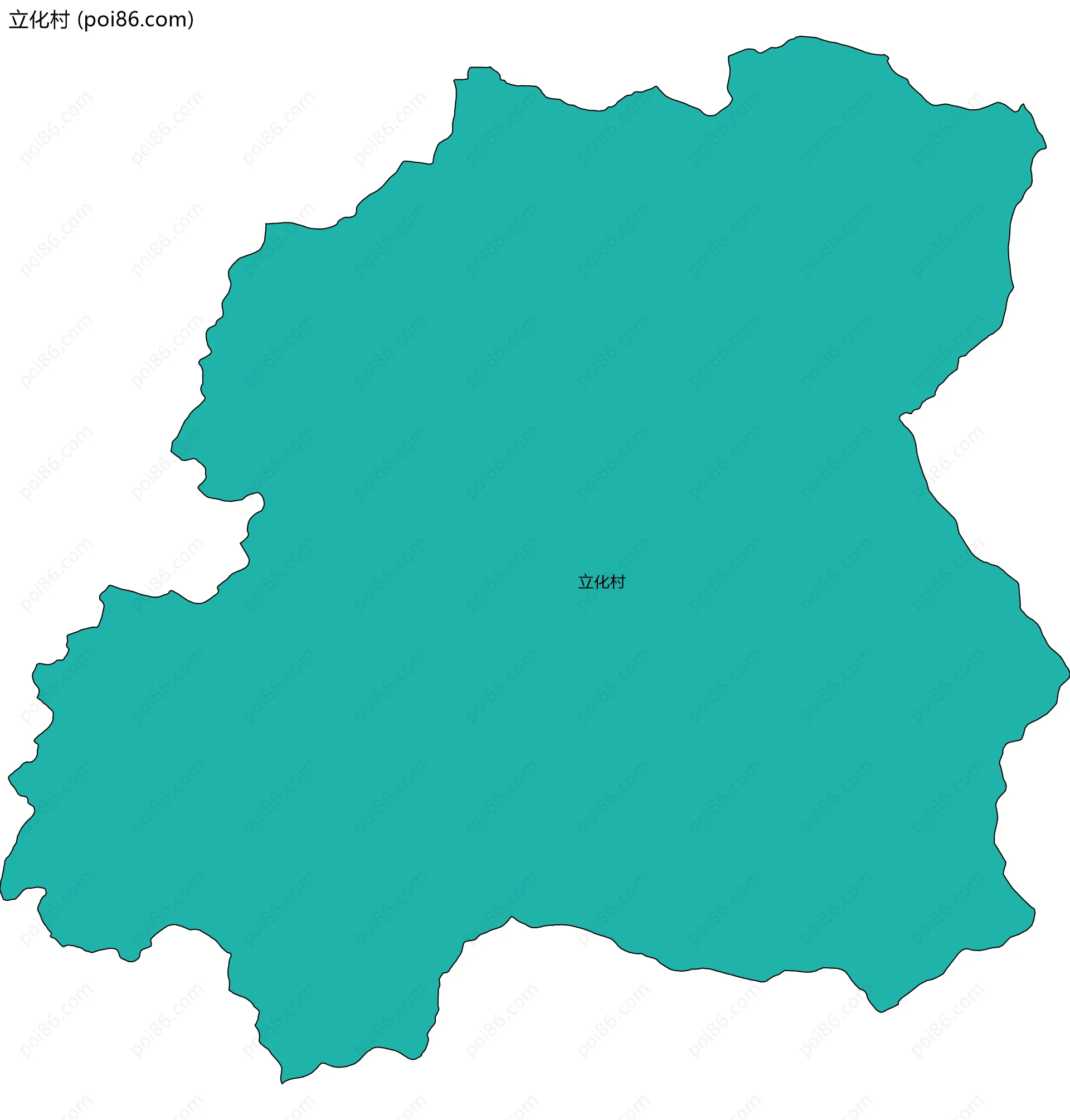 立化村边界地图