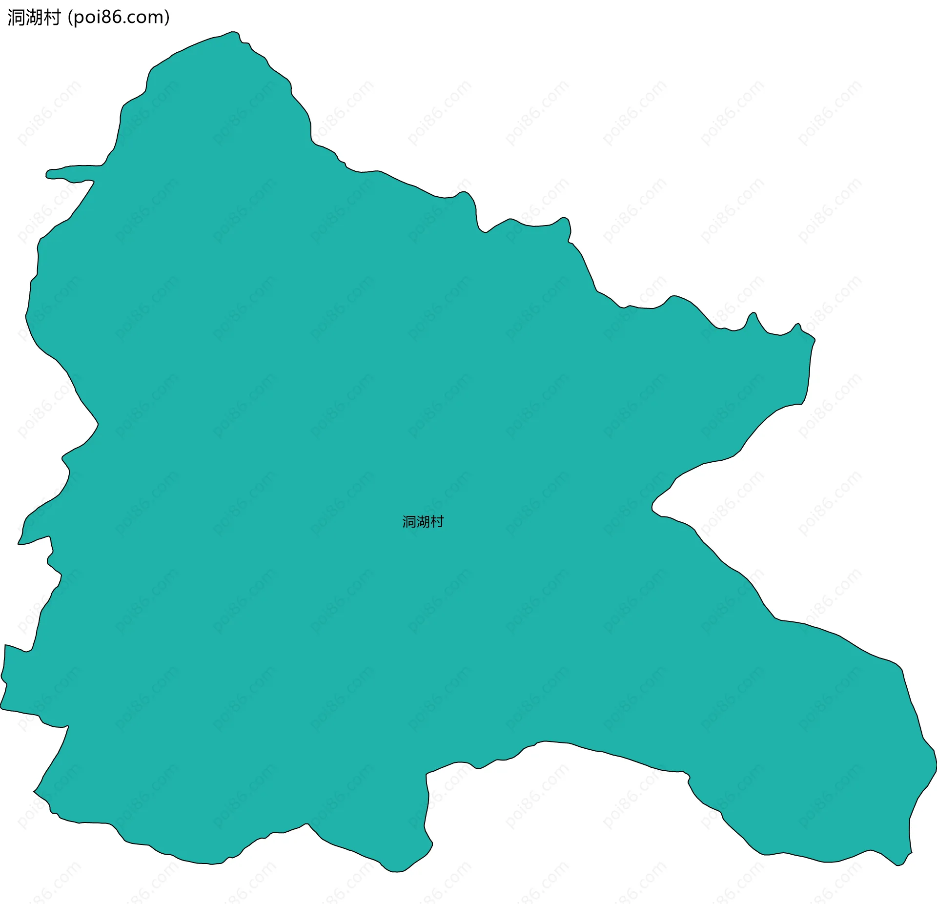 洞湖村边界地图