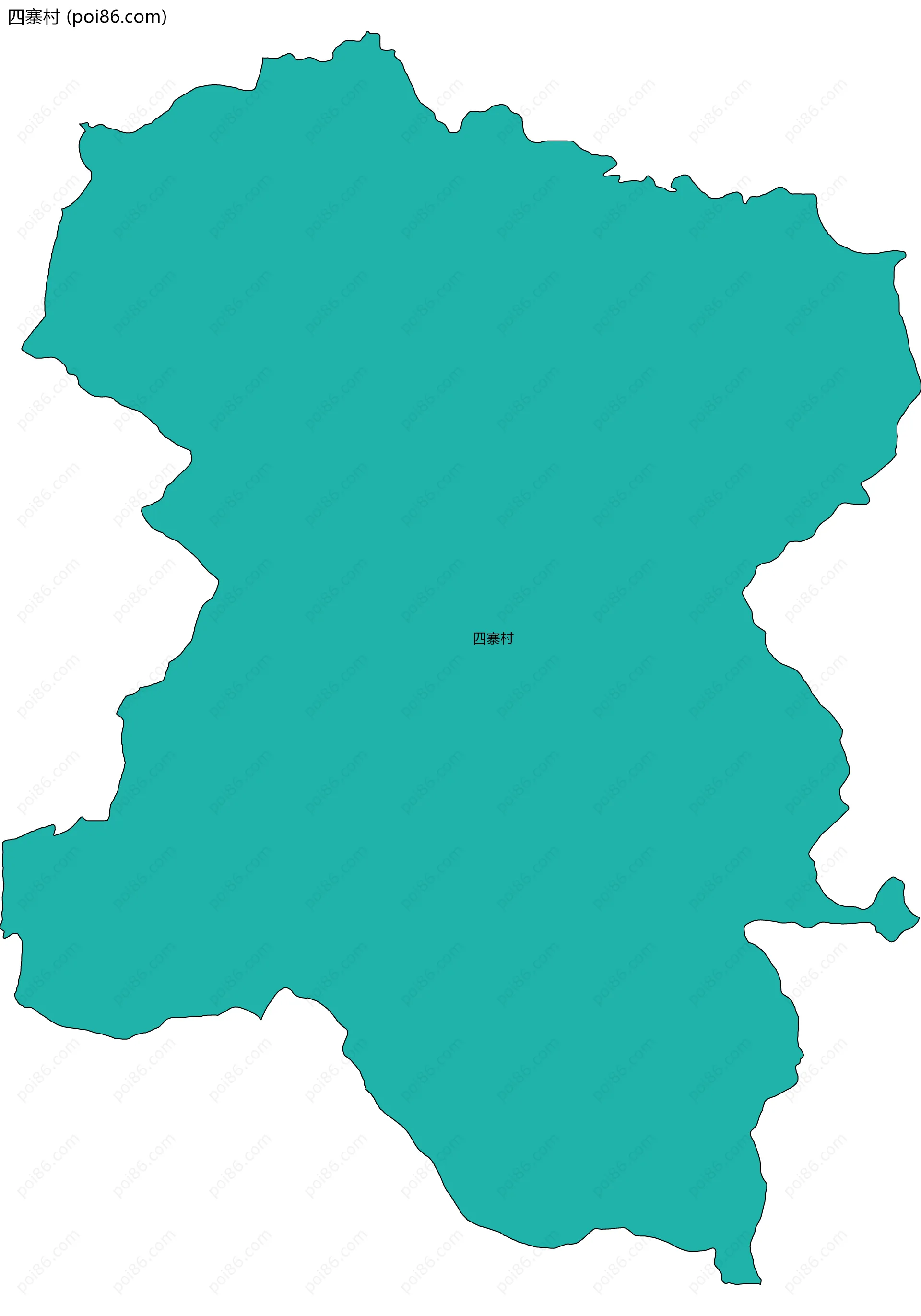 四寨村边界地图