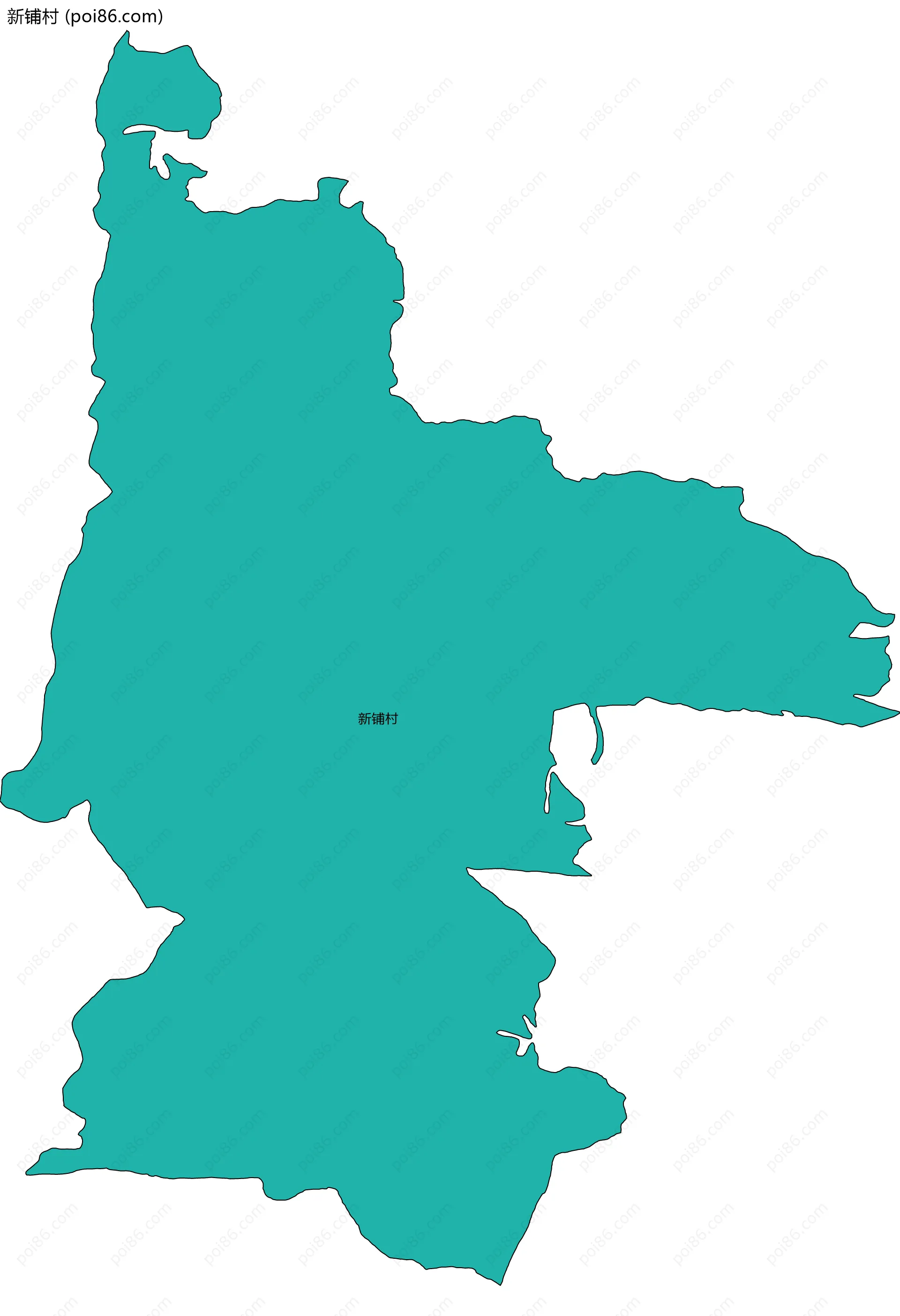 新铺村边界地图