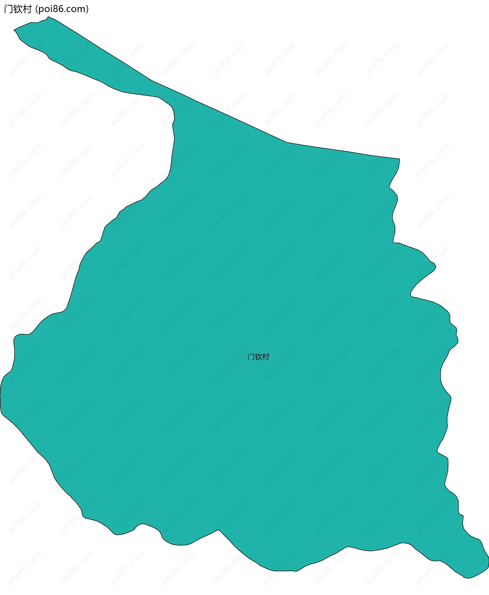 门钦村边界地图