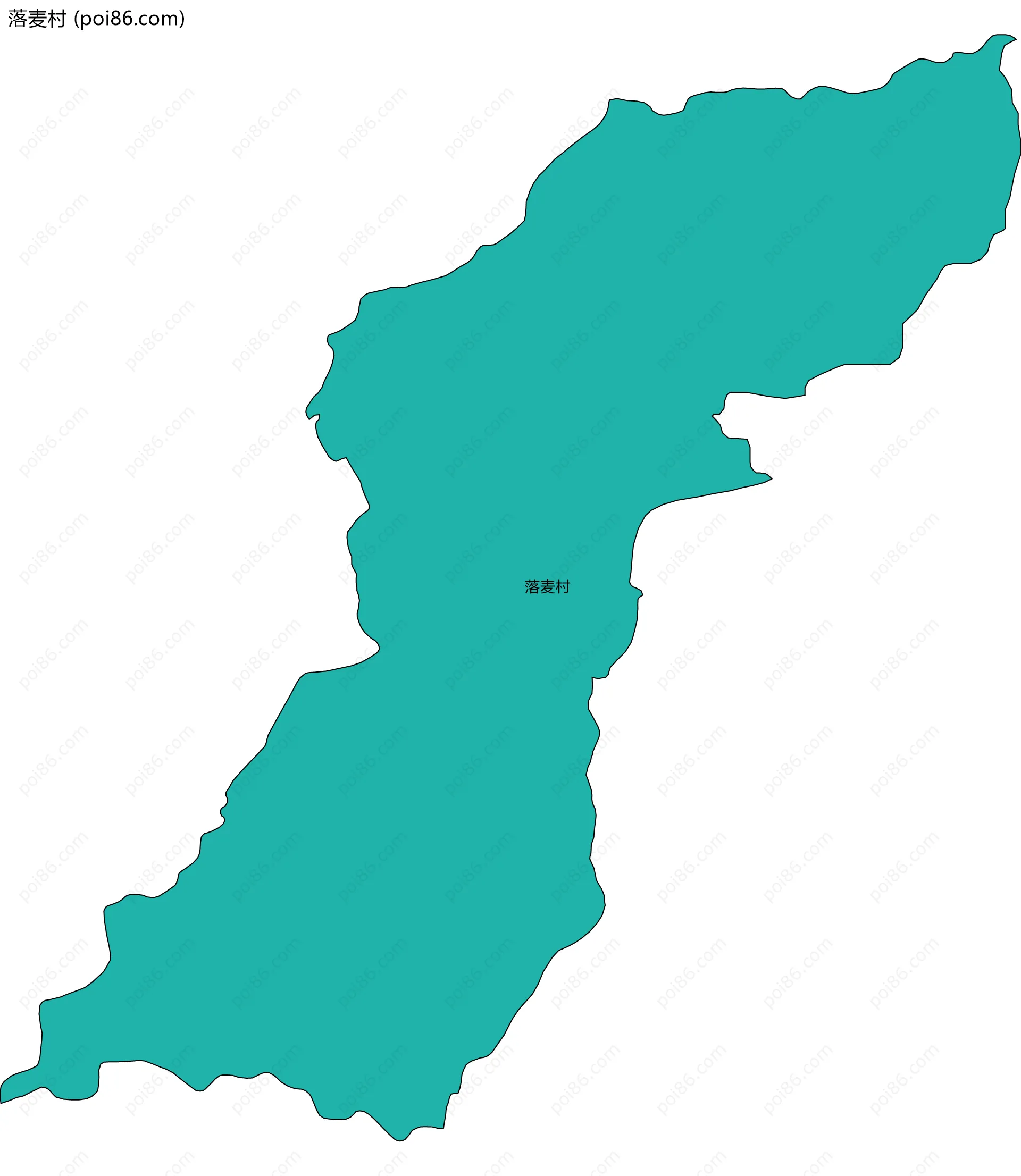 落麦村边界地图