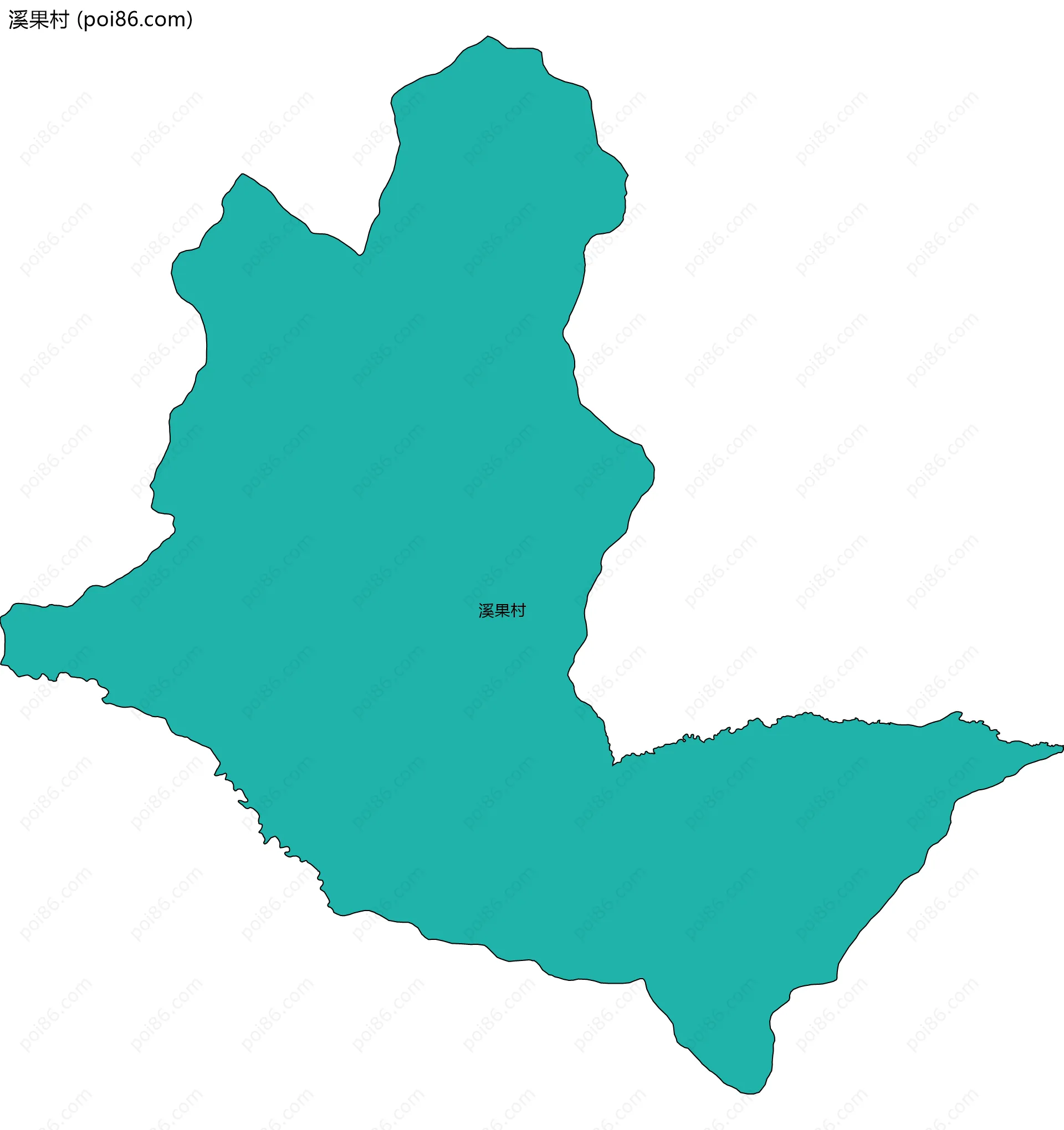 溪果村边界地图