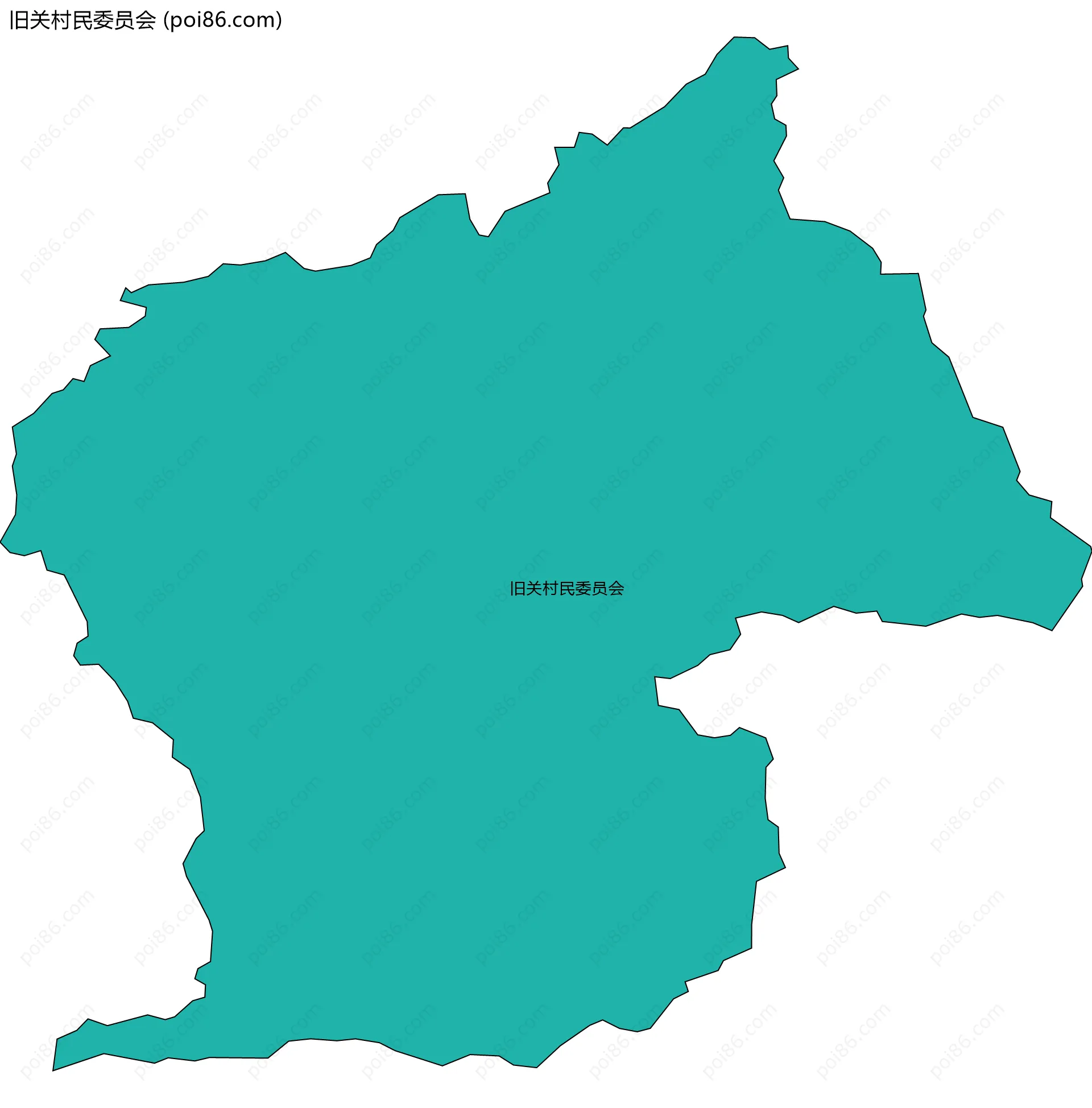 旧关村民委员会边界地图