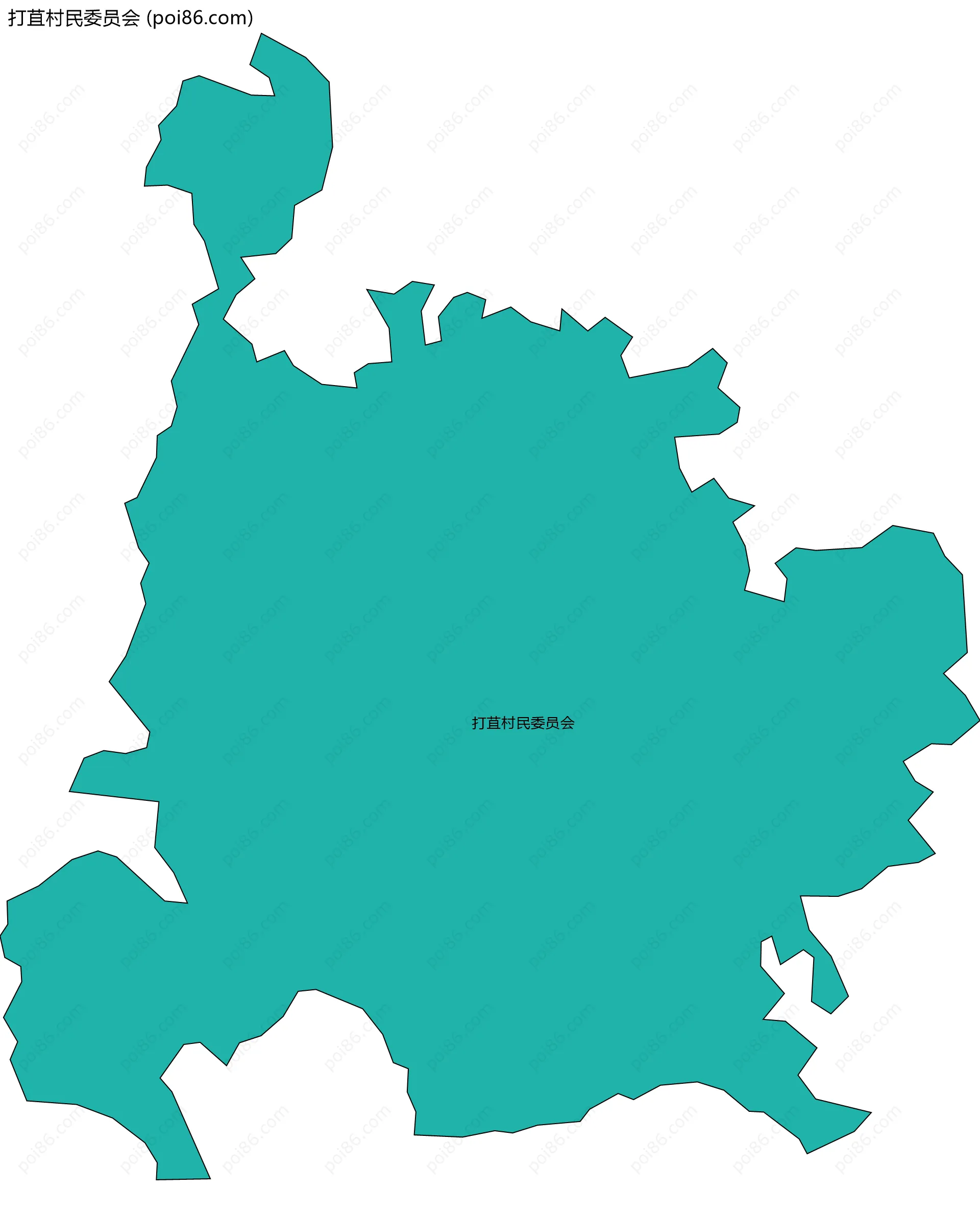 打苴村民委员会边界地图
