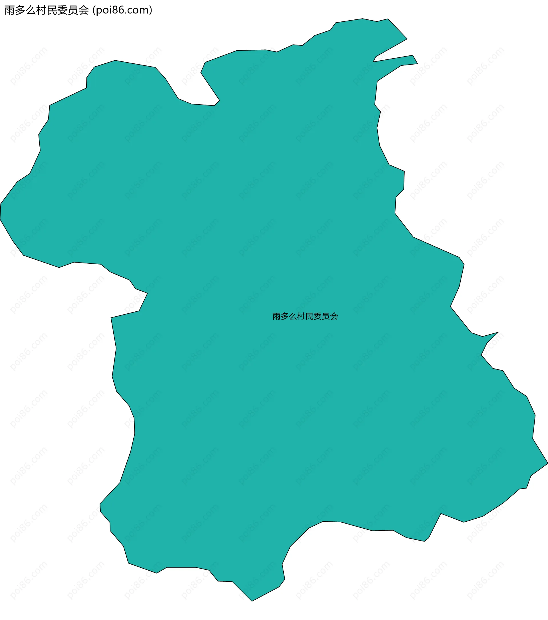 雨多么村民委员会边界地图