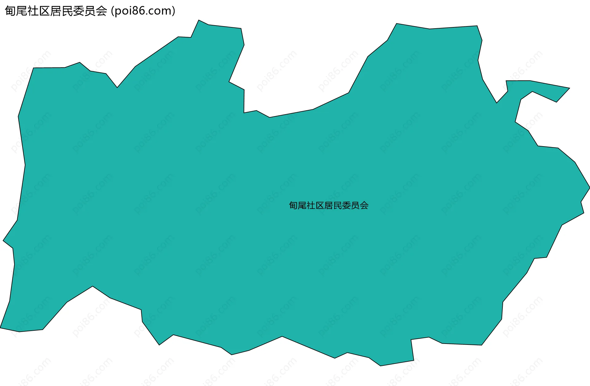 甸尾社区居民委员会边界地图